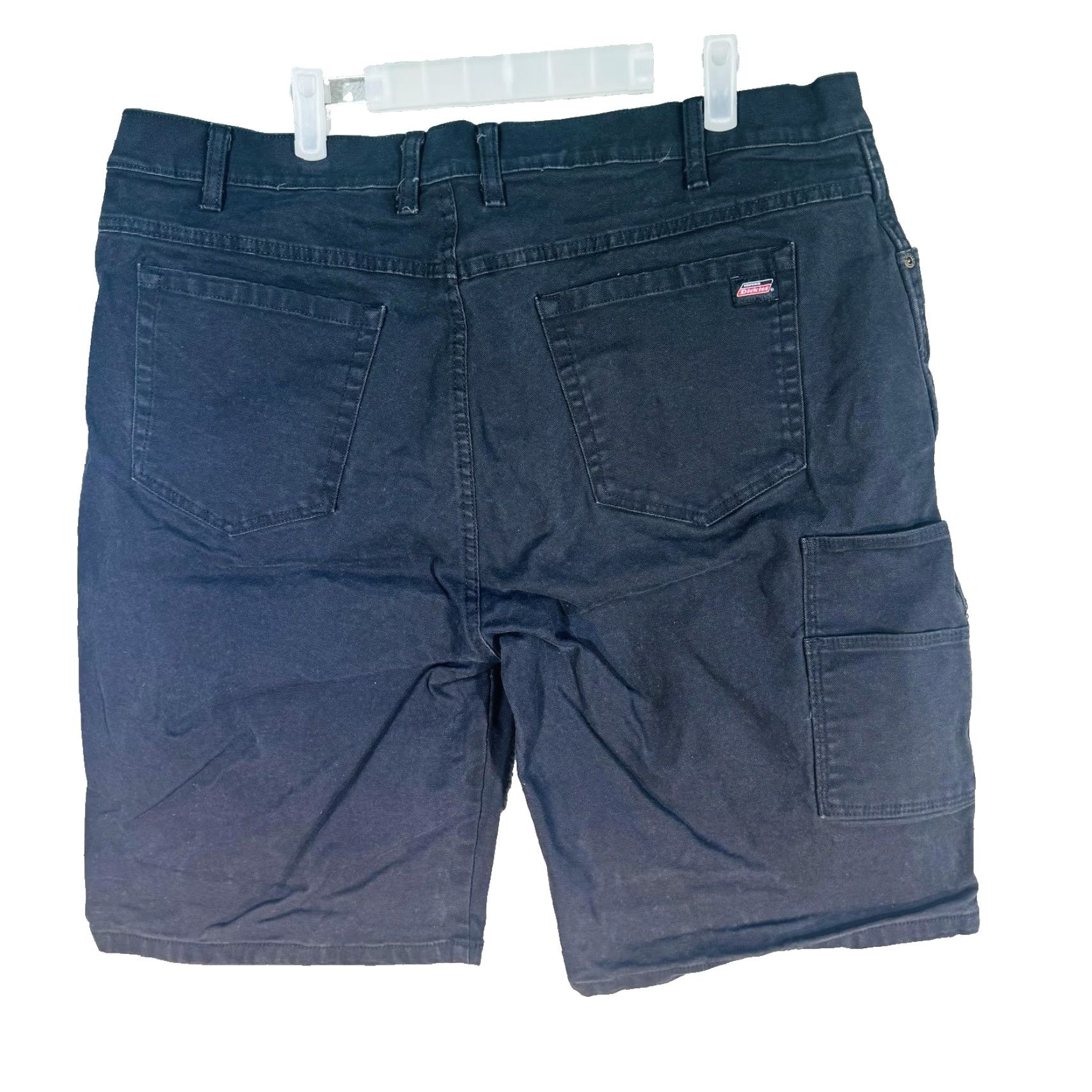Dickies Dickies Cargo Shorts Mens 38 Black Denim Stretch Relaxed Fit 12 Inseam Pockets Zip Fly Size US 38 / EU 54 - 6 Thumbnail