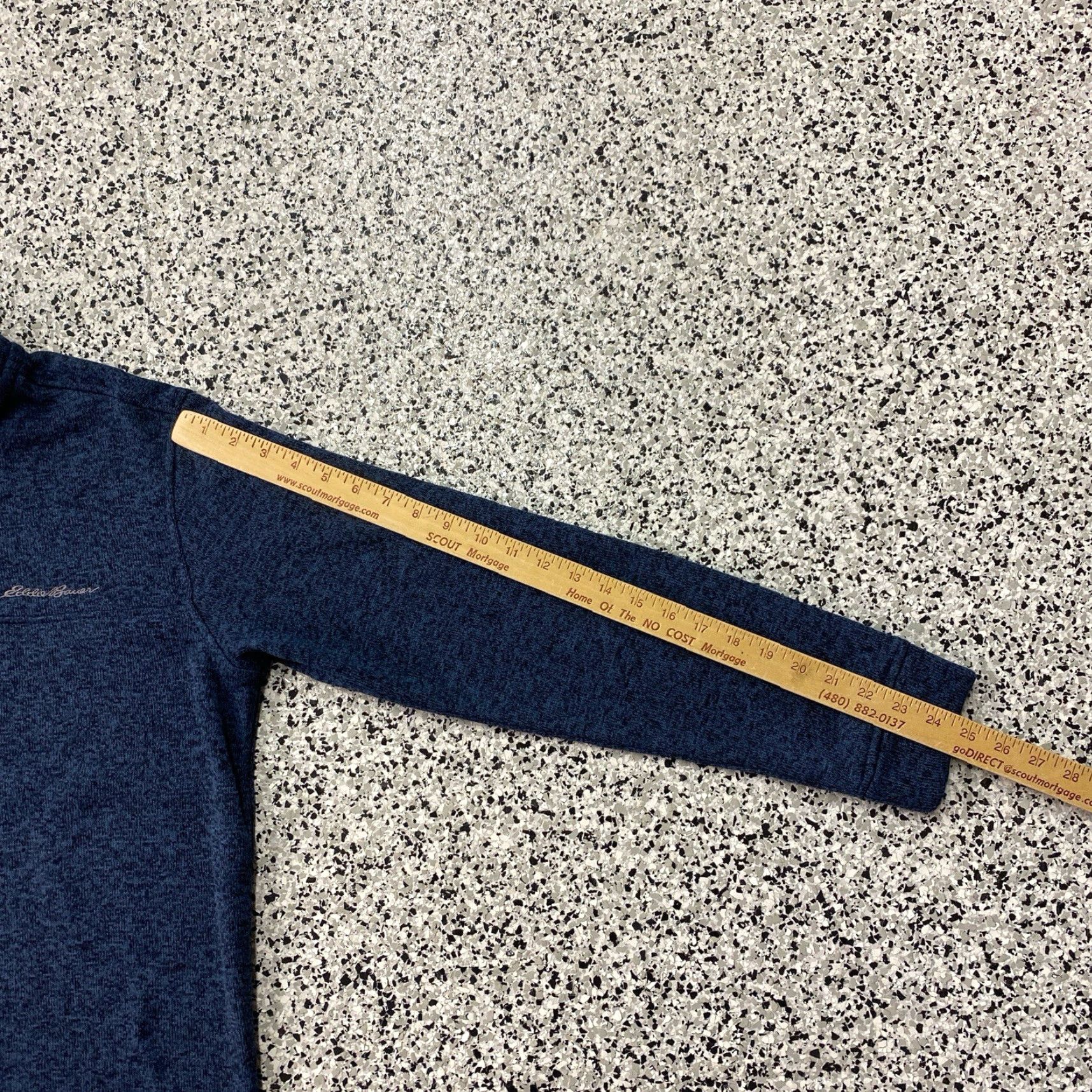 Eddie Bauer Eddie Bauer Fleece Sweater Men M Navy Blue Heather 1/4 Snap Pullover Casual Sweatshirt Size US M / EU 48-50 / 2 - 4 Thumbnail