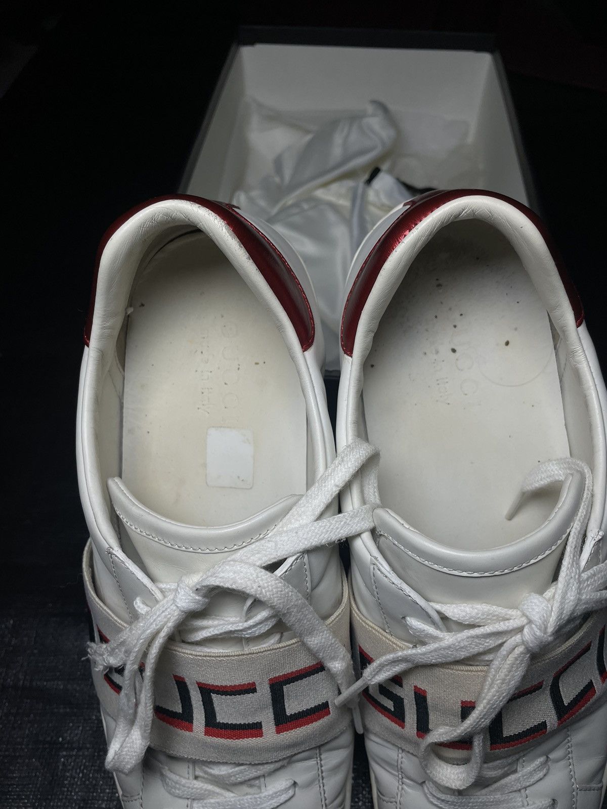 Gucci Gucci Stripe Leather Sneaker Size US 9 / EU 42 - 3 Thumbnail