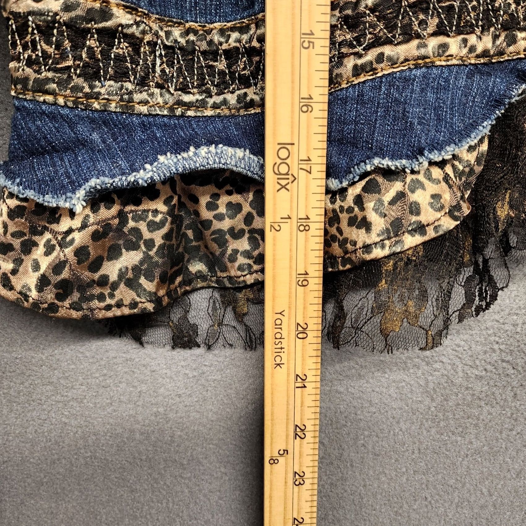 Vintage VINTAGE Ashley Stewart Set Womens 16W Cropped Jeans and Jacket Cheetah Animal Print Vtg Womens Boys? Size 38" / US 16 / IT 52 - 6 Thumbnail