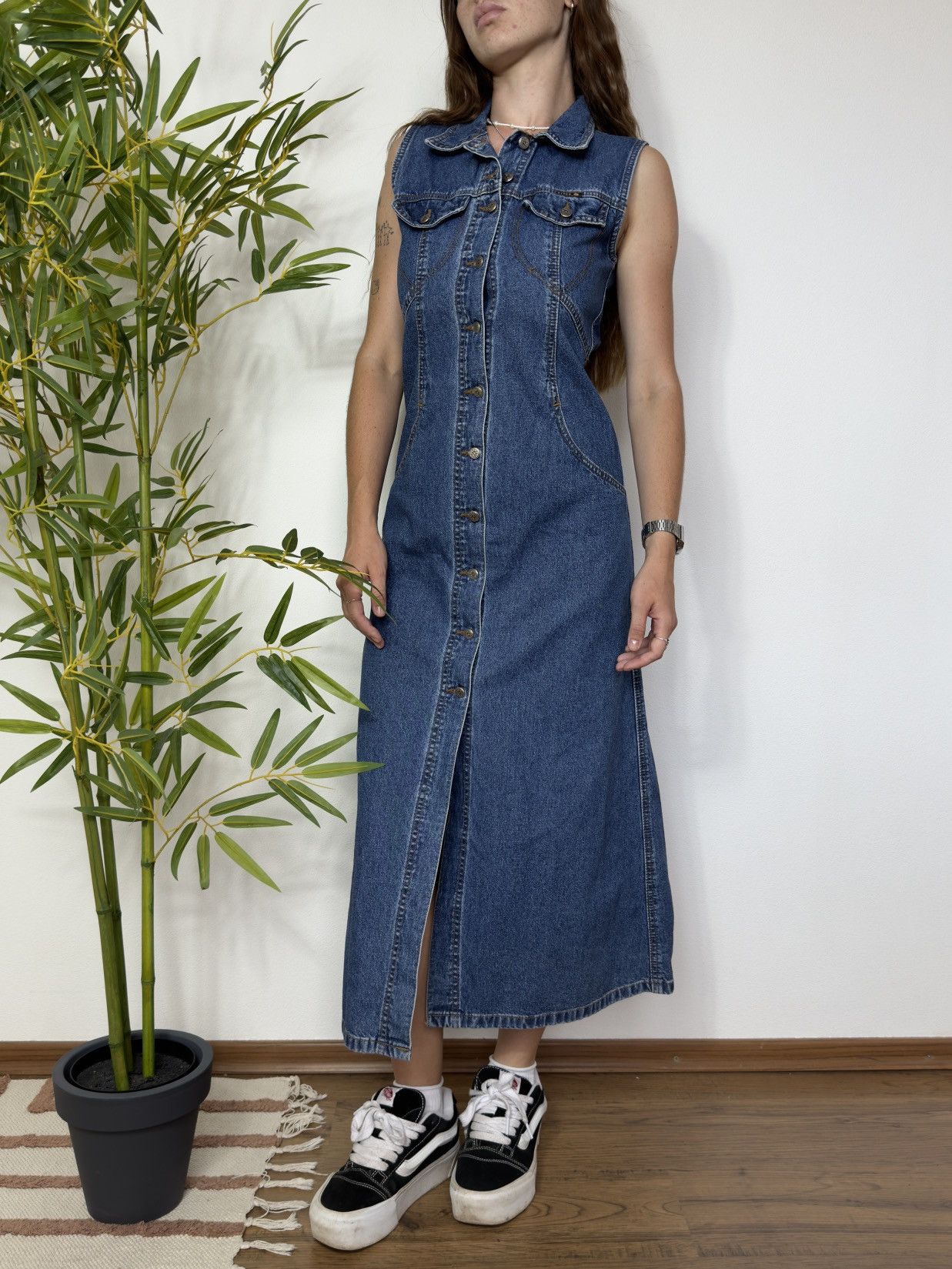 navy blue dress for baby girl Vintage 2000 Christian Dior by John Galliano Trompe L'oeil Denim Print Silk  Bias-Cut Dress