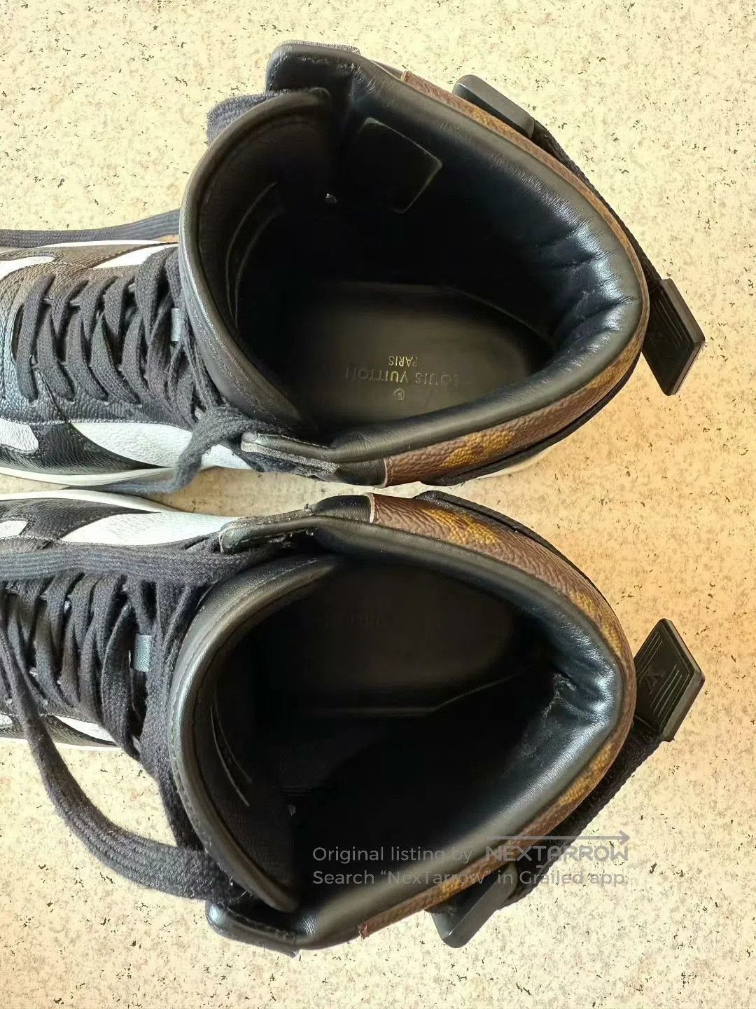 Louis Vuitton lv rivoli black and white high-top sneakers. Size US 7 / EU 40 - 6 Thumbnail