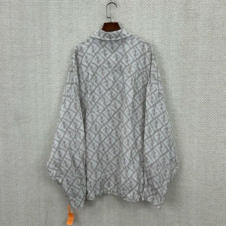 Fendi Fendi size 40 Double F Monogrammed Linen Shirt Size US XXS / EU 40 - 2 Thumbnail