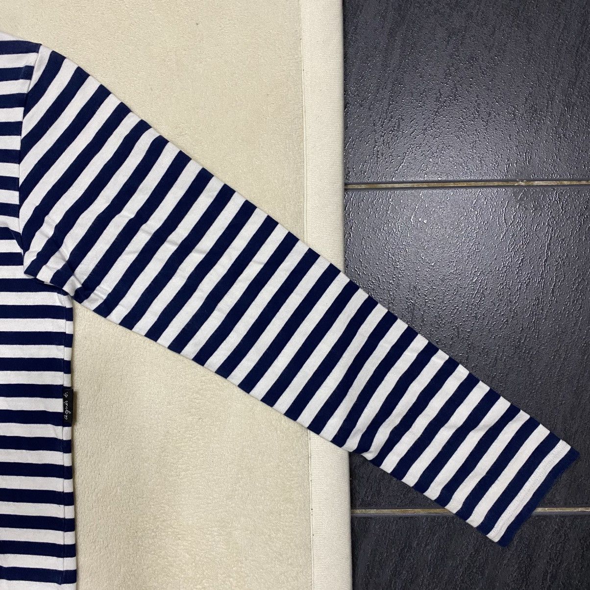 Designer × agnes b. AGNES. B Striped Long Sleeve T-shirt Size S / US 4 / IT 40 - 5 Thumbnail