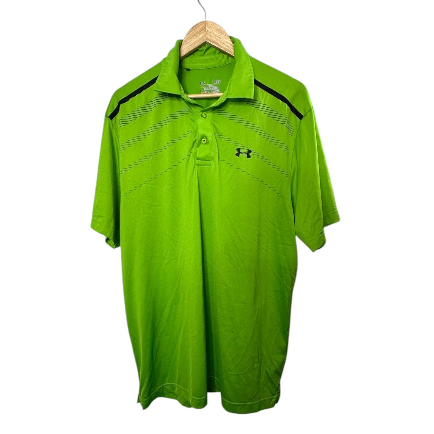 Under Armour Under Armour Loose Fit Heat Gear Bright Green Polo Shirt Size US L / EU 52-54 / 3 - 1 Thumbnail