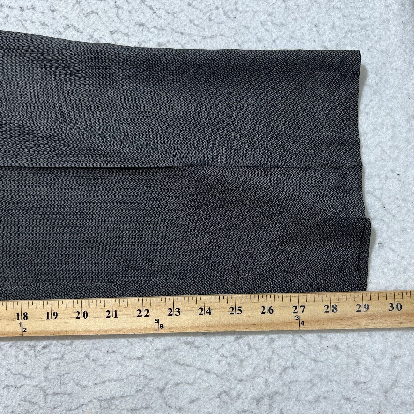 Vintage Carlisle Wool Blend Straight Leg Dress Pants Herringbone Size 34" / US 12 / IT 48 - 11 Thumbnail