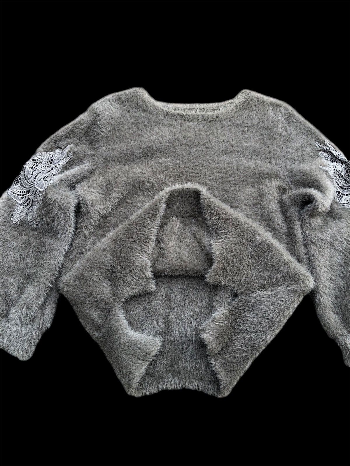 Japanese Brand Real Cube Japanese Brand Mohair Fur Embroidery Flowers Size M / US 6-8 / IT 42-44 - 4 Thumbnail