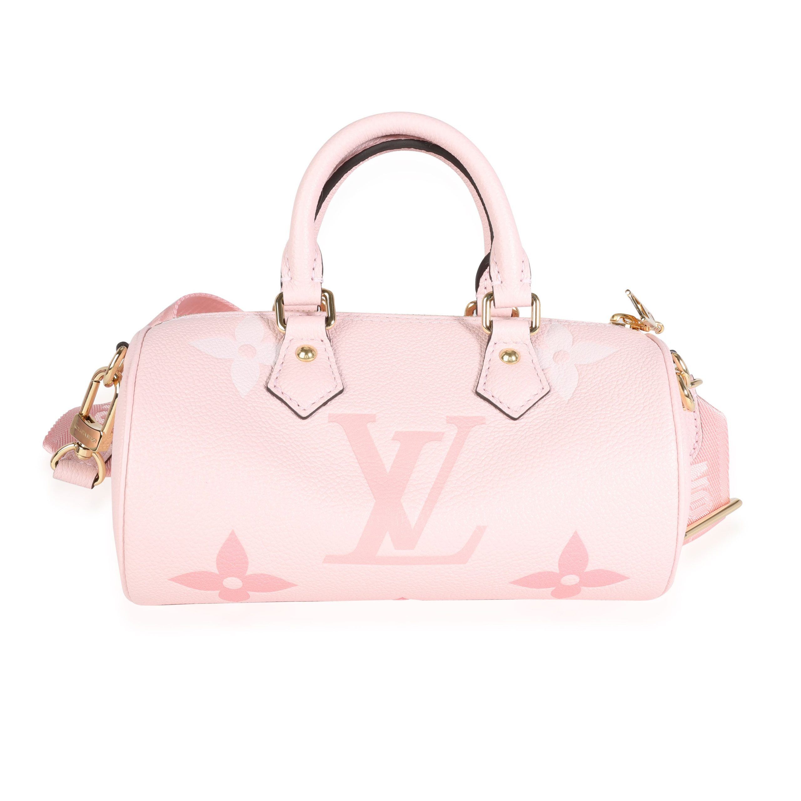 image of Louis Vuitton Rosebud Monogram Giant By The Pool Papillon Bb in Pink, Women's