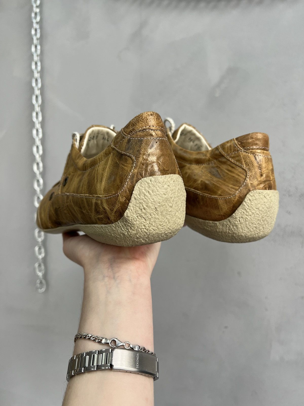 If Six Was Nine Low leather avant garde trainers y2k dirk bikkembergs style Size US 8.5 / EU 41-42 - 5 Thumbnail