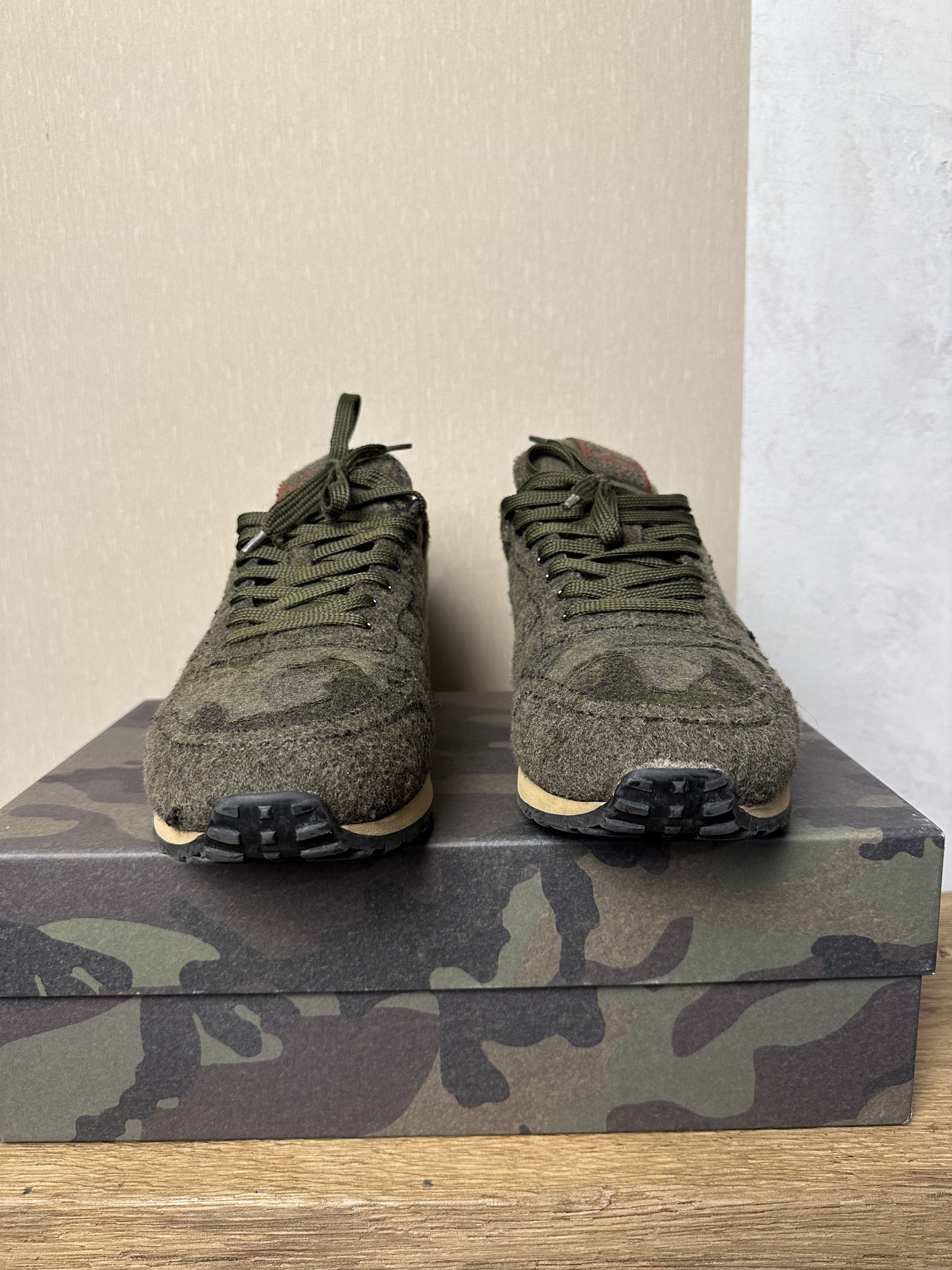 Valentino VALENTINO Rockrunner Felt Camo Trainer Sneaker Olive Size US 11 / EU 44 - 5 Thumbnail