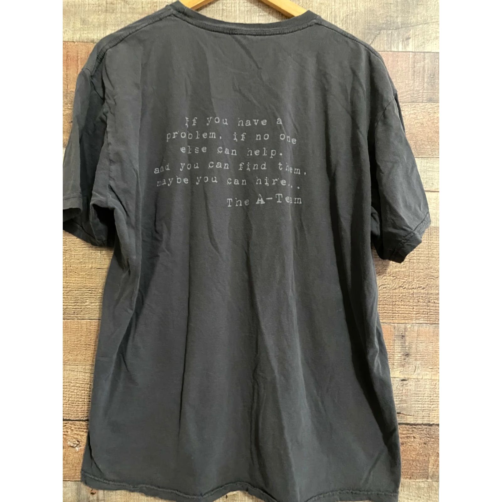 Doublet VINTAGE The A Team Movie Promo Double Sided Black Shirt 2XL Size US XXL / EU 58 / 5 - 3 Thumbnail