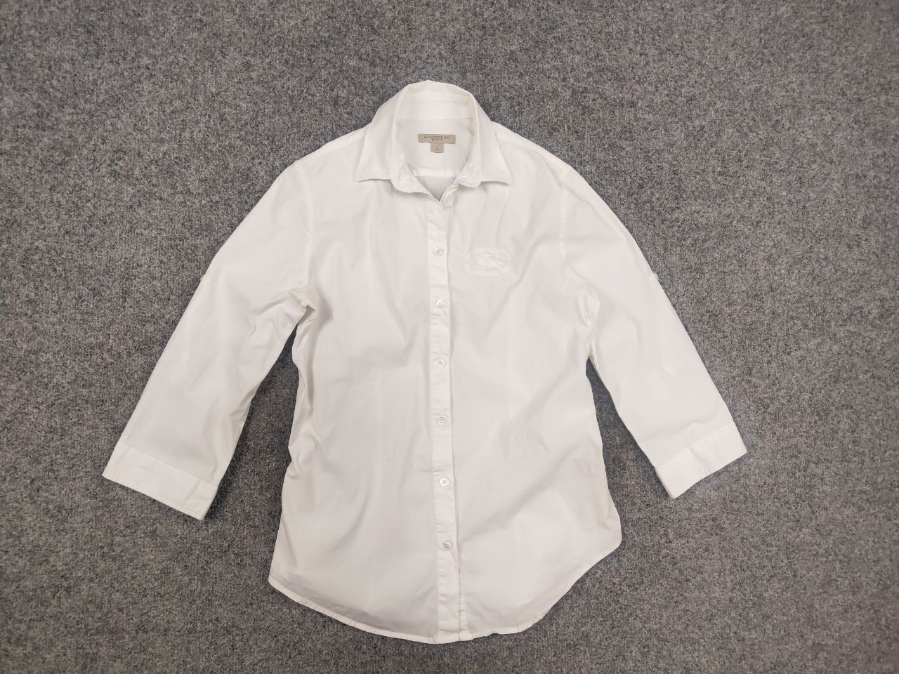Burberry Vintage Burberry Brit Logo button-down 3/4 sleeves shirt Size XS / US 0-2 / IT 36-38 - 2 Thumbnail