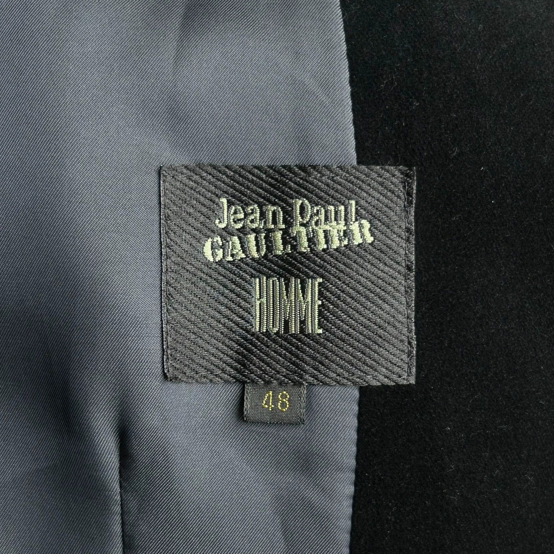 Jean Paul Gaultier JPG Asymmetrical Hidden Button Velvet Coat Sz 48 Size US M / EU 48-50 / 2 - 7 Thumbnail
