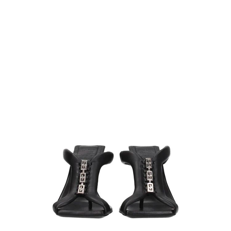 Givenchy ob1o1e1124 Leather Sandals in Black Size US 6.5 / IT 36.5 - 3 Thumbnail