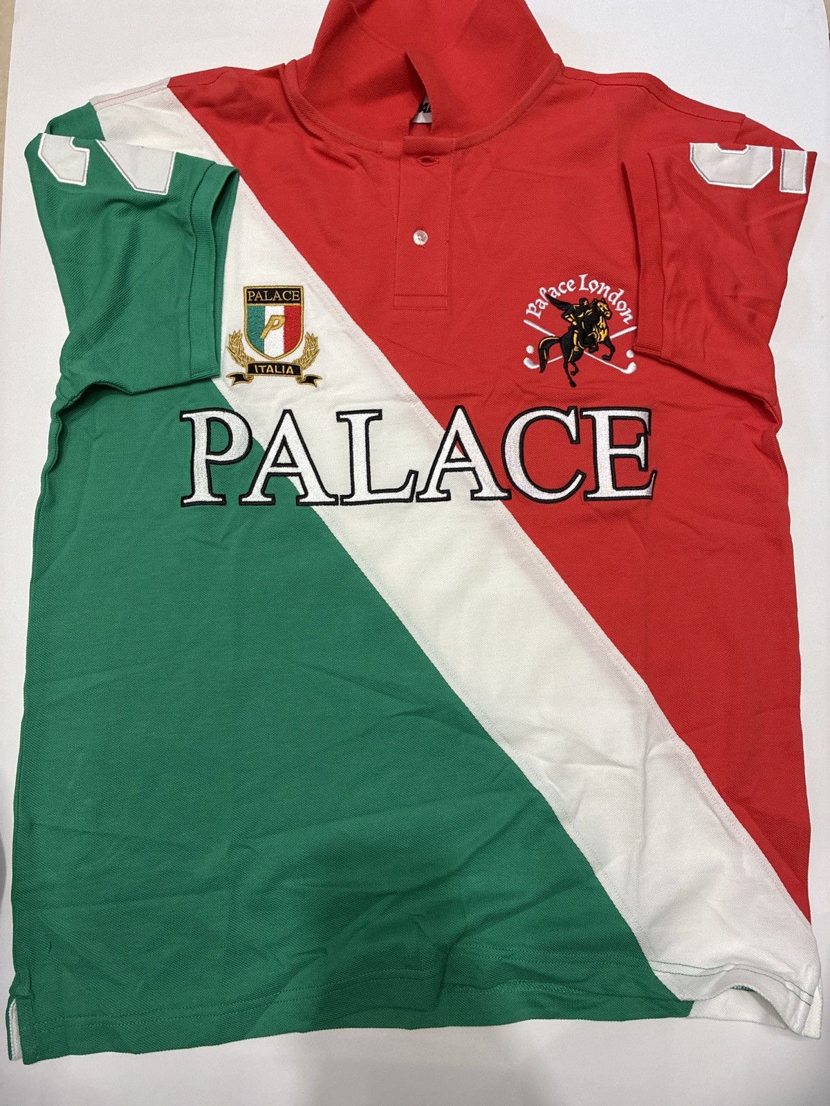 Palace Palace Geezer Polo Red/Green Size US L / EU 52-54 / 3 - 2 Thumbnail