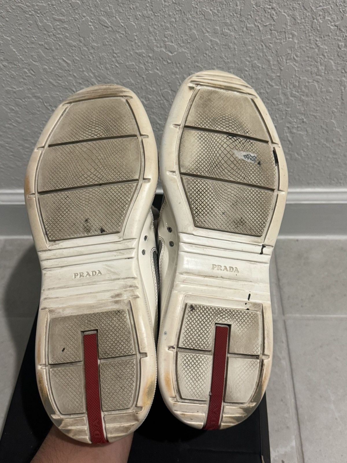 Prada PRADA America Cup White Sneaker Size US 10 / EU 43 - 12 Thumbnail