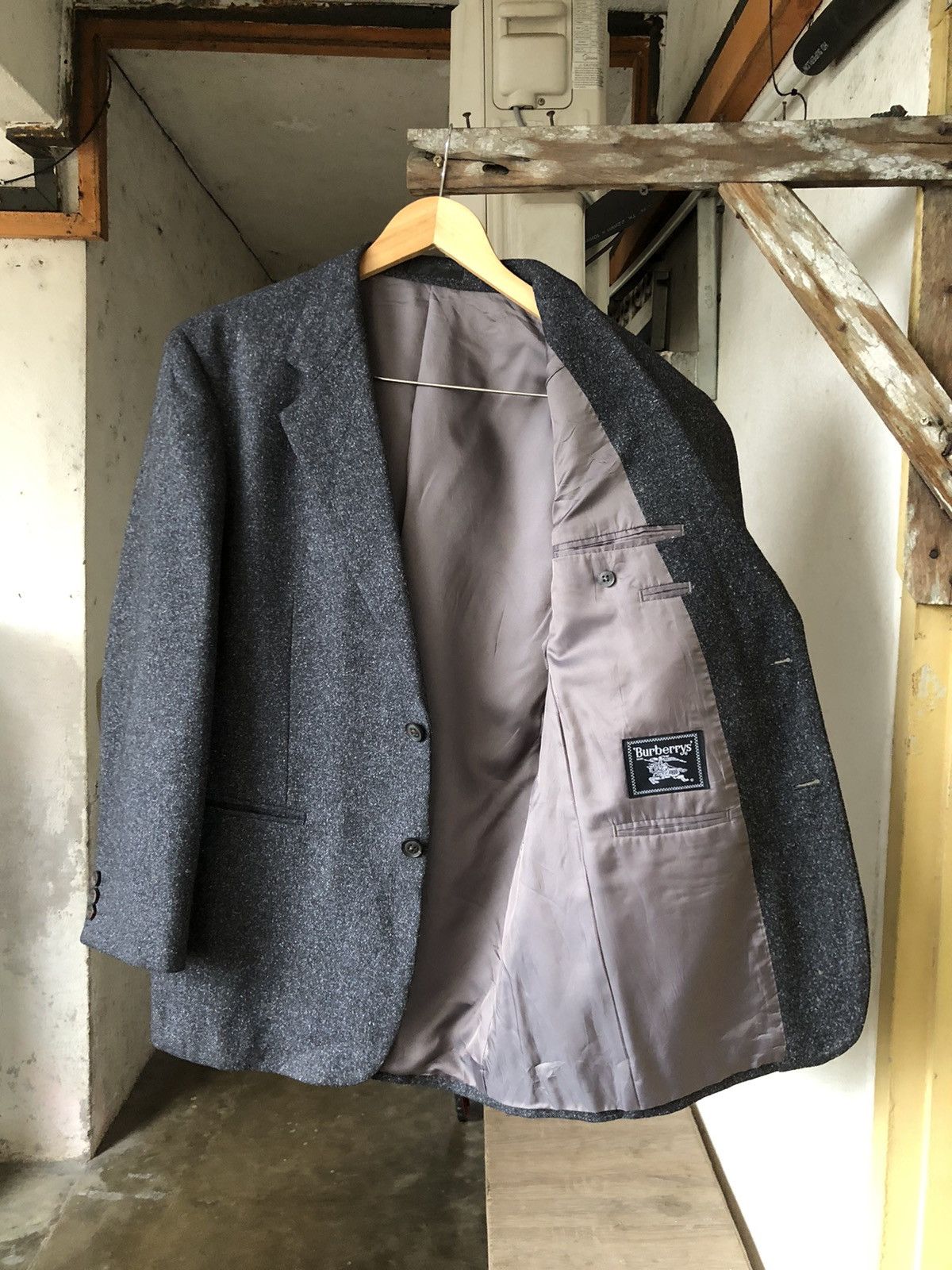 Burberry Vintage Burberry London Single Breasted Wool Blazer Size 38L - 3 Thumbnail