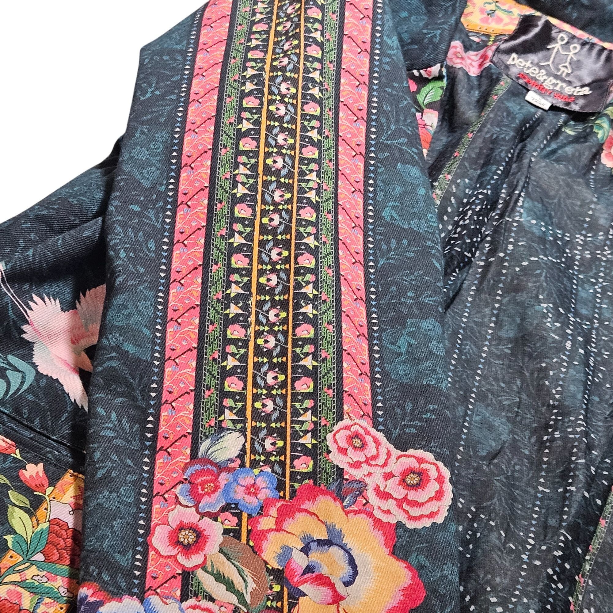 Johnny Was Johnny Was Womens Pete & Greta Floral Boho Print Jacket S Ar Size S / US 4 / IT 40 - 9 Thumbnail