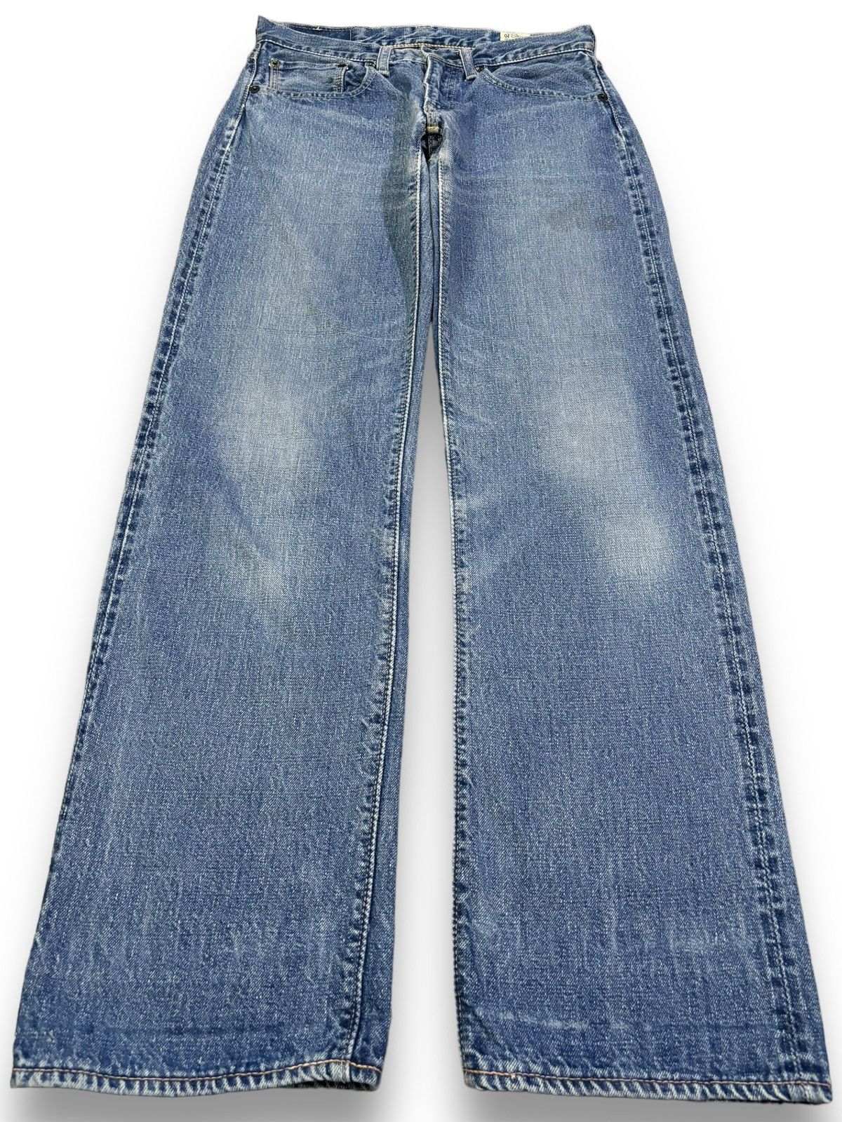 Orslow Vintage Y2K Orslow Selvedge Blue Faded Straight Leg Jeans Size US 28 / EU 44 - 2 Thumbnail