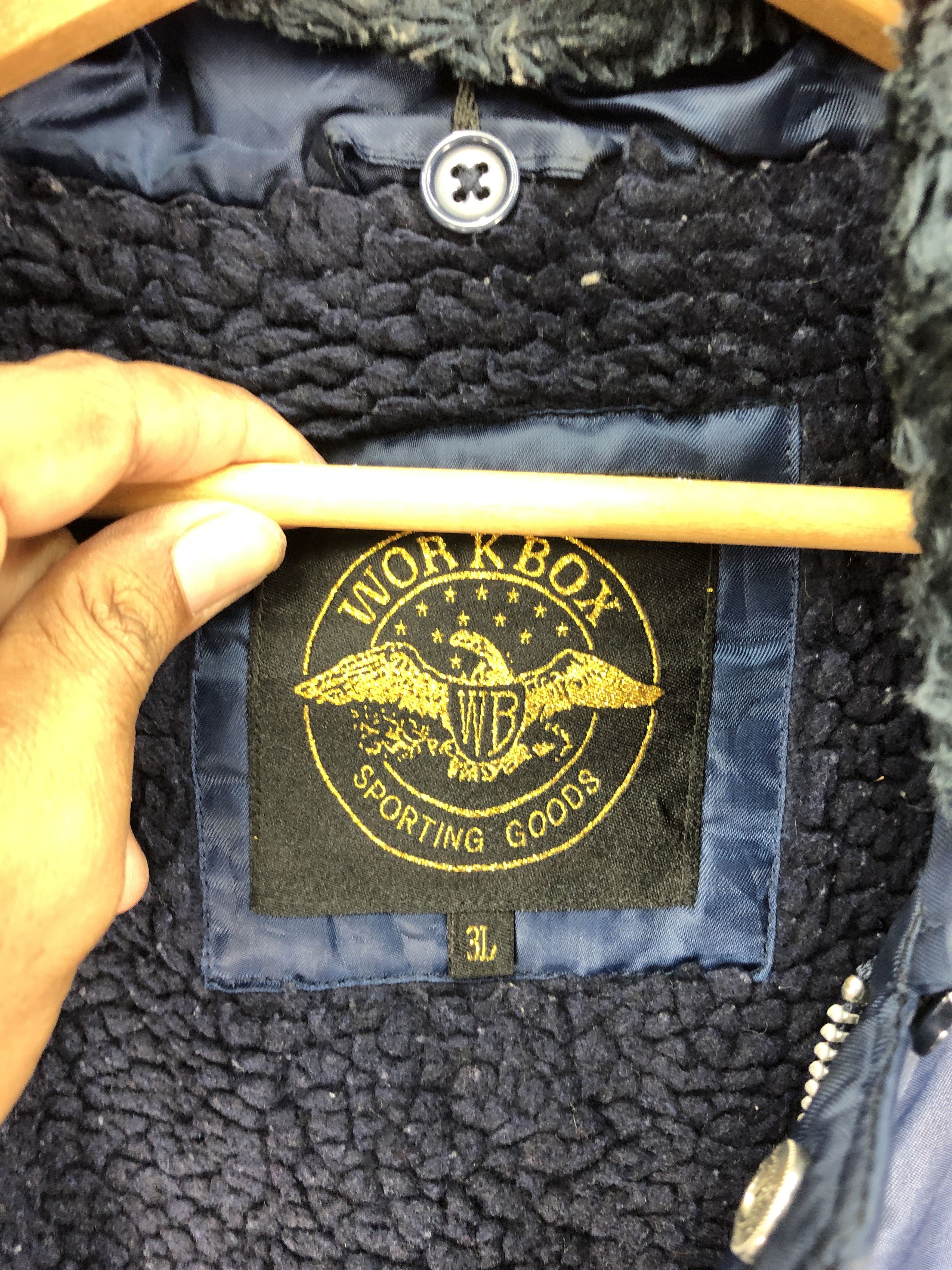 If Six Was Nine × Vintage Vintage Workbox Sporting Goods Jackets Sherpa Lining Size US L / EU 52-54 / 3 - 7 Thumbnail