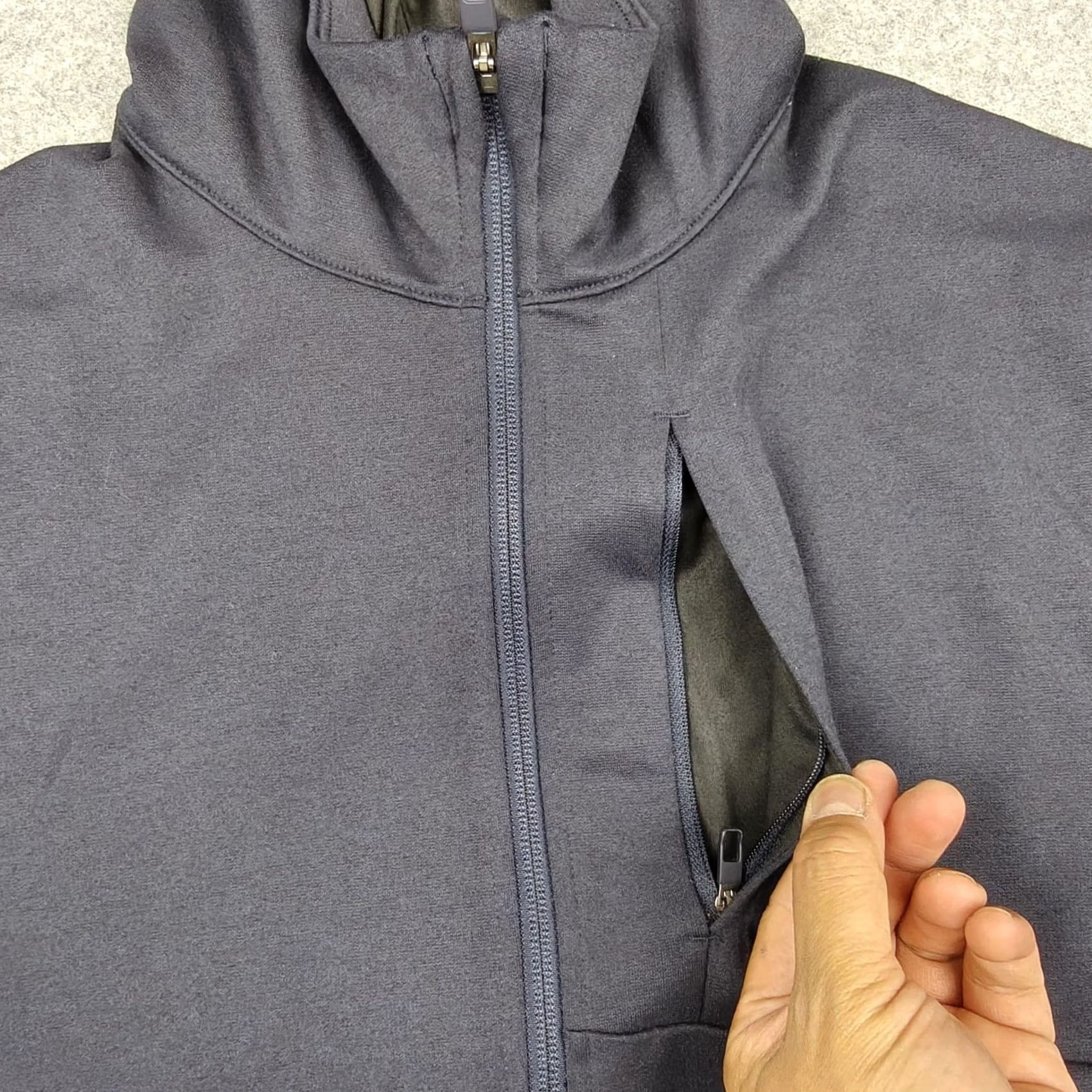 Lululemon Lululemon Hoodie Mens M Blue Full Zip Knit Chest Pocket Athletic Running Shirts Size US M / EU 48-50 / 2 - 5 Thumbnail