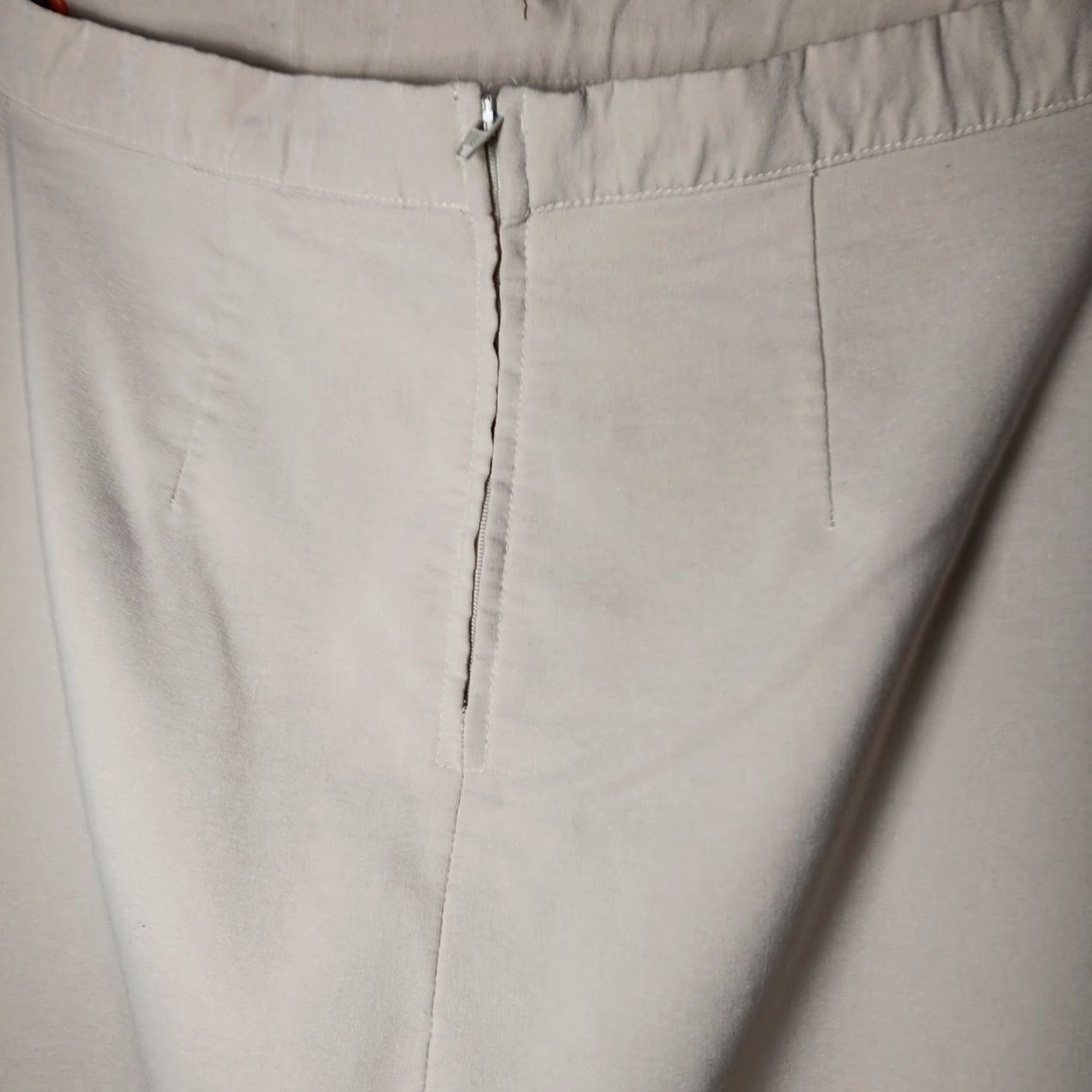 Vintage VINTAGE First Option Skirt Long A-Line 8 Women Brown Beige Stretch Polyester Rayon Spandex Minimalist Natural Slim Size 30" / US 8 / IT 44 - 7 Thumbnail