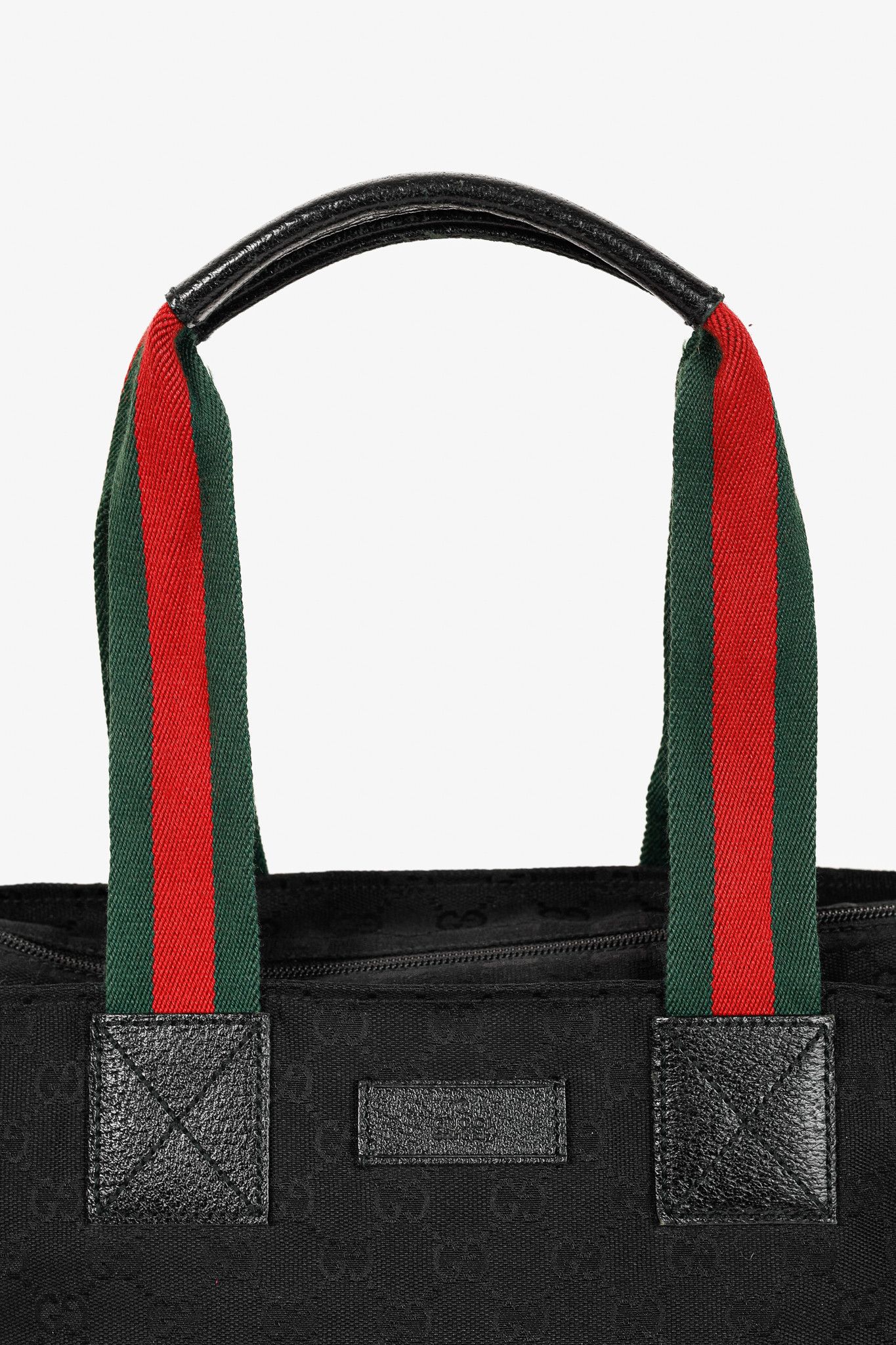 Gucci Gucci Black GG Canvas Web-Strap Small Tote Size ONE SIZE - 6 Thumbnail