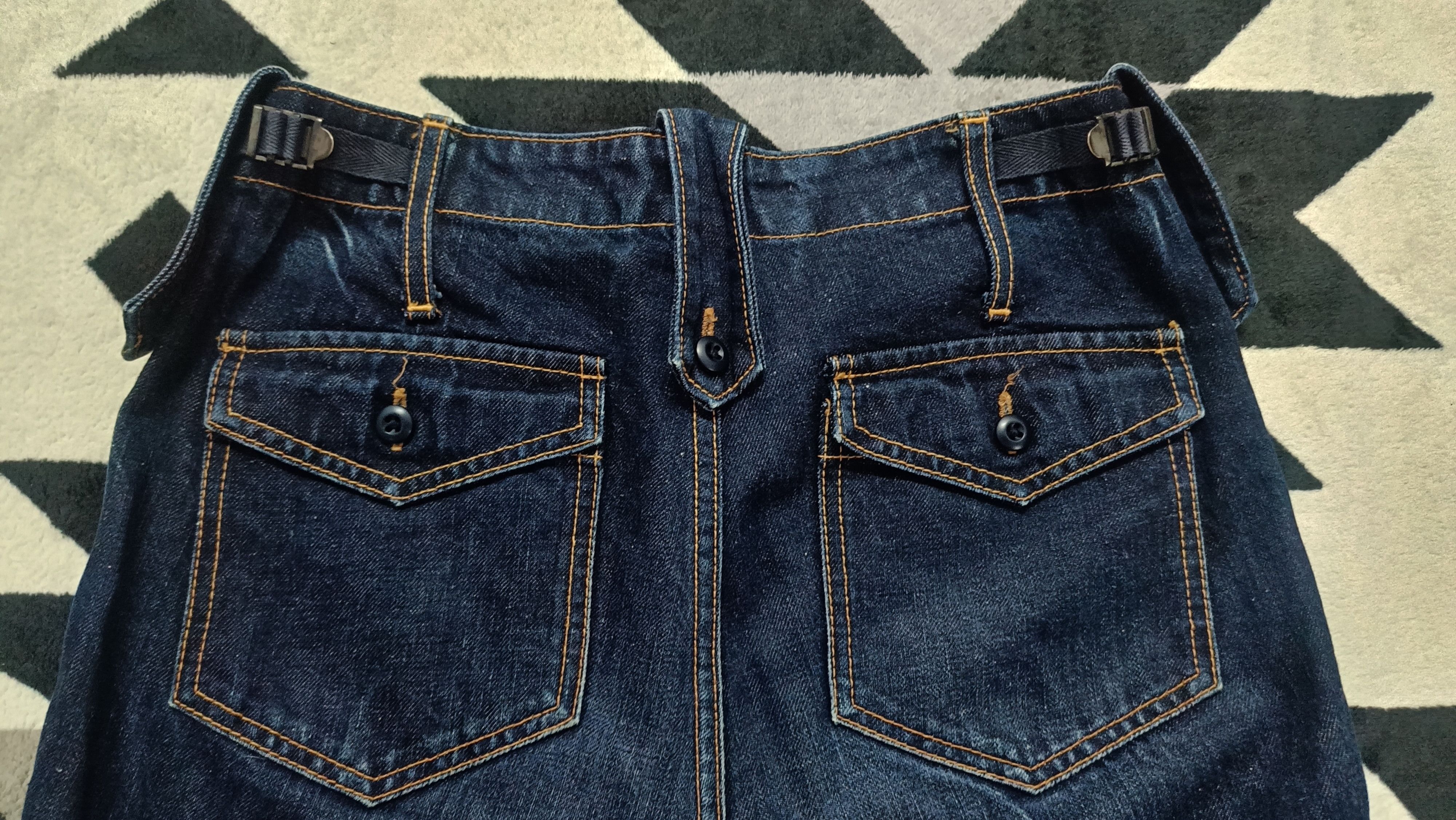Junya Watanabe 🔥🔥Rare Junya Watanabe CDG 2004 Military Denim Cargo Pants Size US 30 / EU 46 - 7 Thumbnail