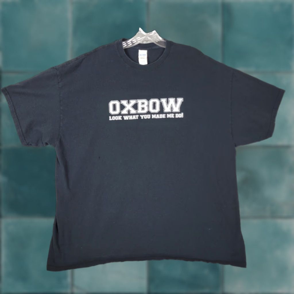 VINTAGE Oxbow Shirt Men 2XL Black Noise Rock Fist X You Look What Made Me Do T-Shirt 90s Rock Mens
