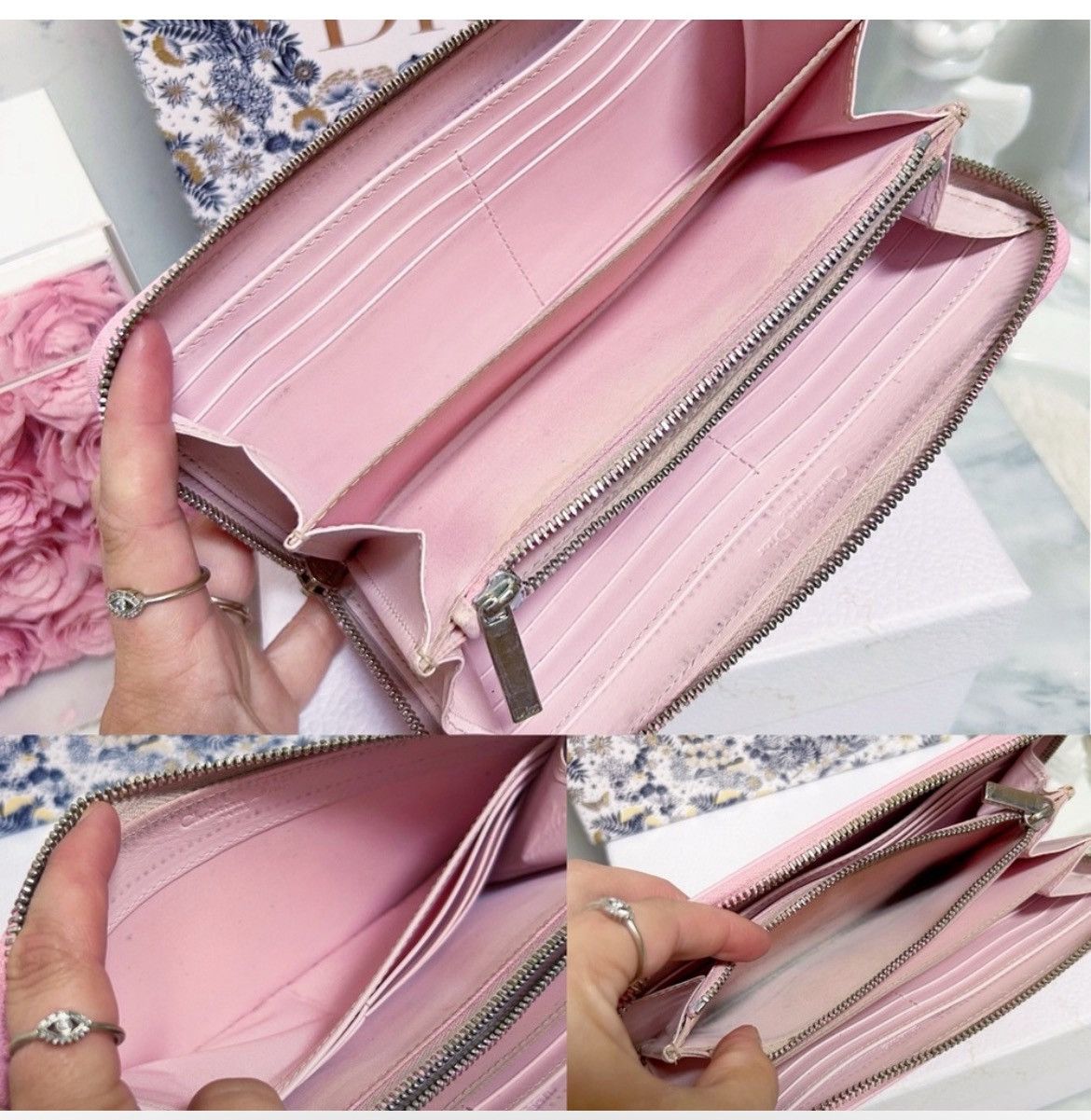 Dior Authentic Dior Baby Pink Turn Me Continental Wallet / Clutch Size ONE SIZE - 7 Thumbnail