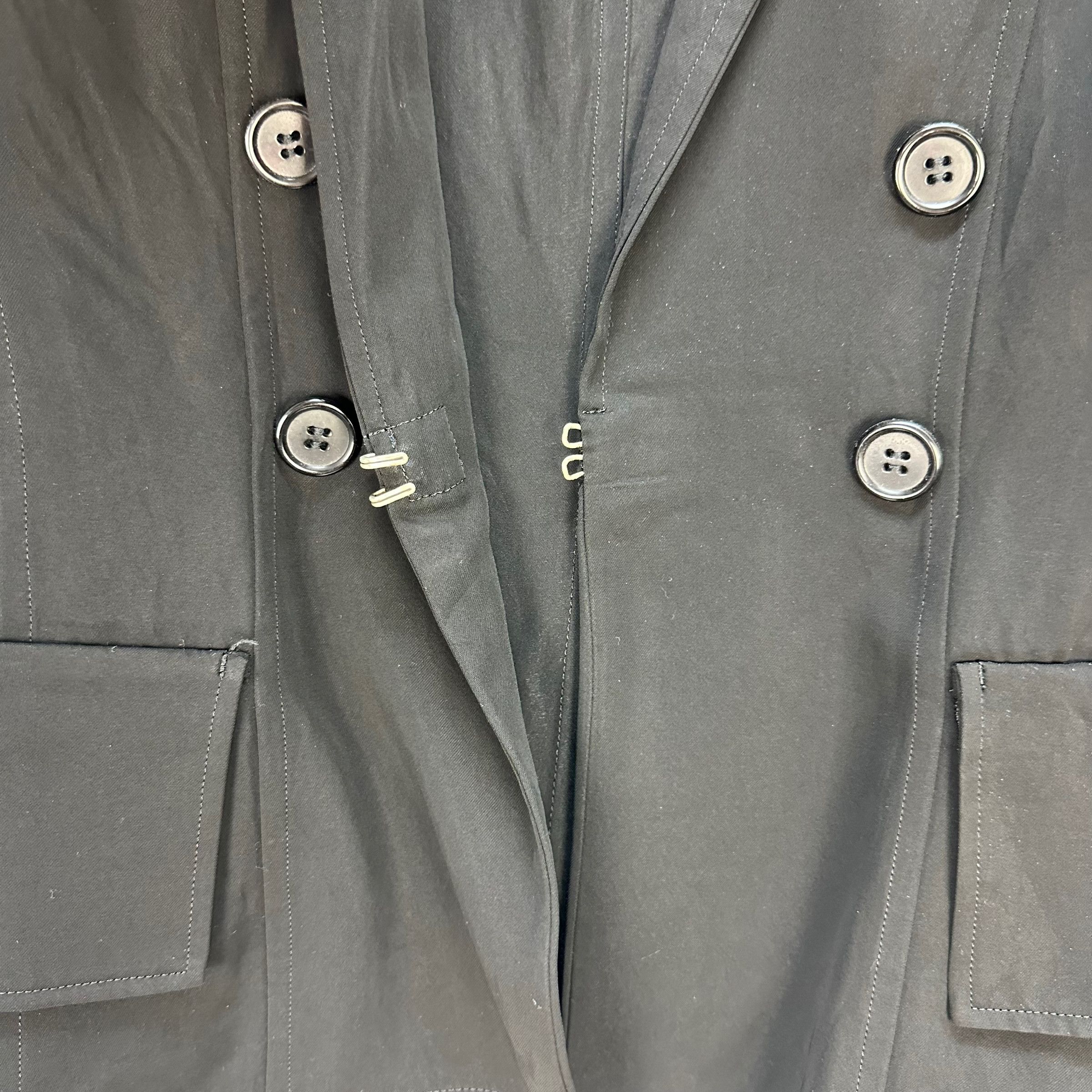 Yohji Yamamoto Y's DOUBLE BREASTED SINGLE HOOK JACKET #7719-166 Size M / US 6-8 / IT 42-44 - 4 Thumbnail
