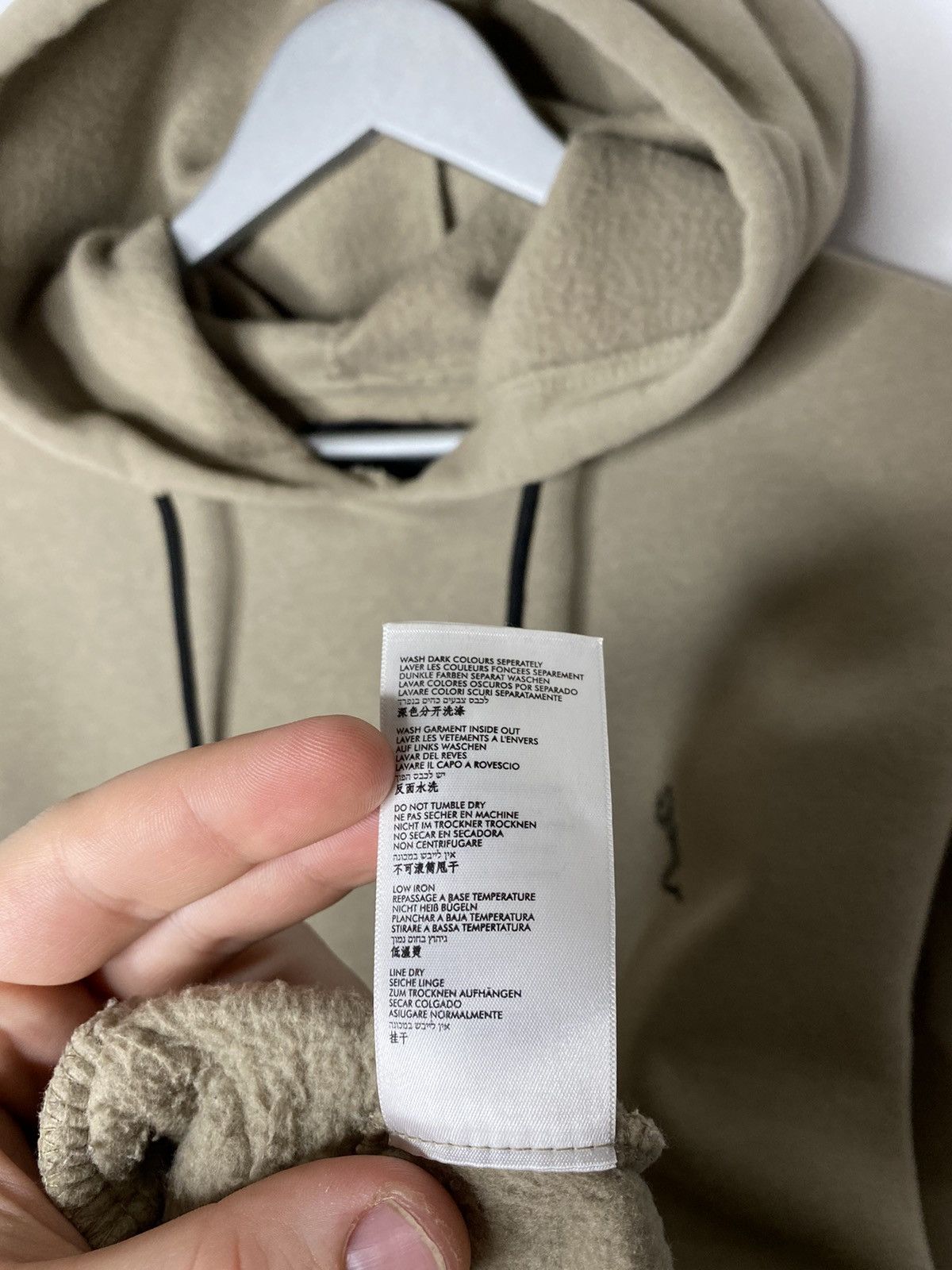 Vintage 🔥Vintage Religion Based Hoodie Pullover Mini Logo Biege🔥 Size US L / EU 52-54 / 3 - 10 Thumbnail