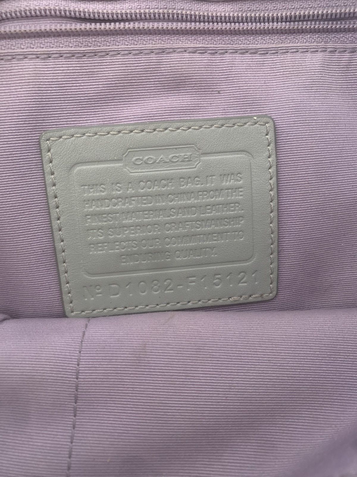 Coach Coach Signature Gallery Tote // Slate Grey & Lavender Sateen Size ONE SIZE - 3 Thumbnail