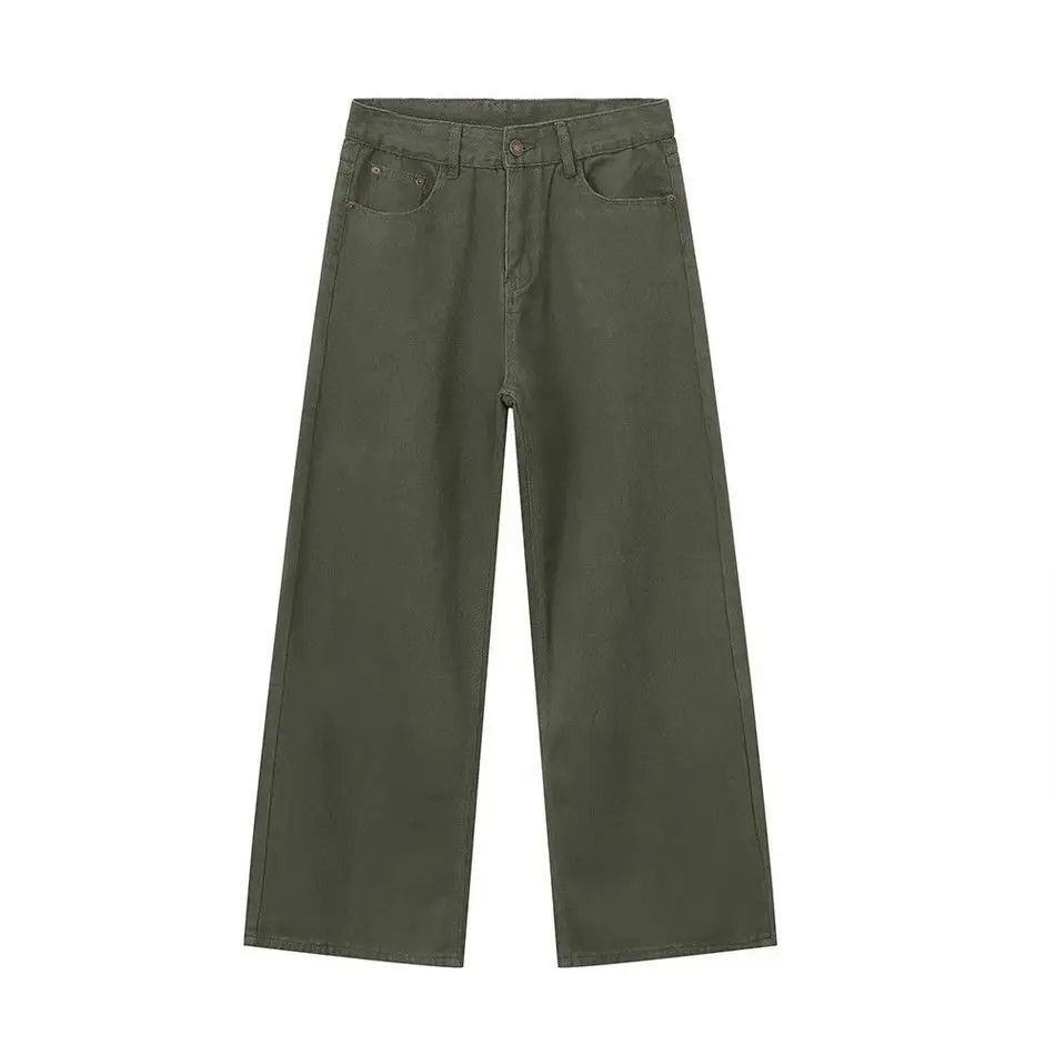 Japanese Brand Retro loose casual green jeans Size US 32 / EU 48 - 4 Thumbnail