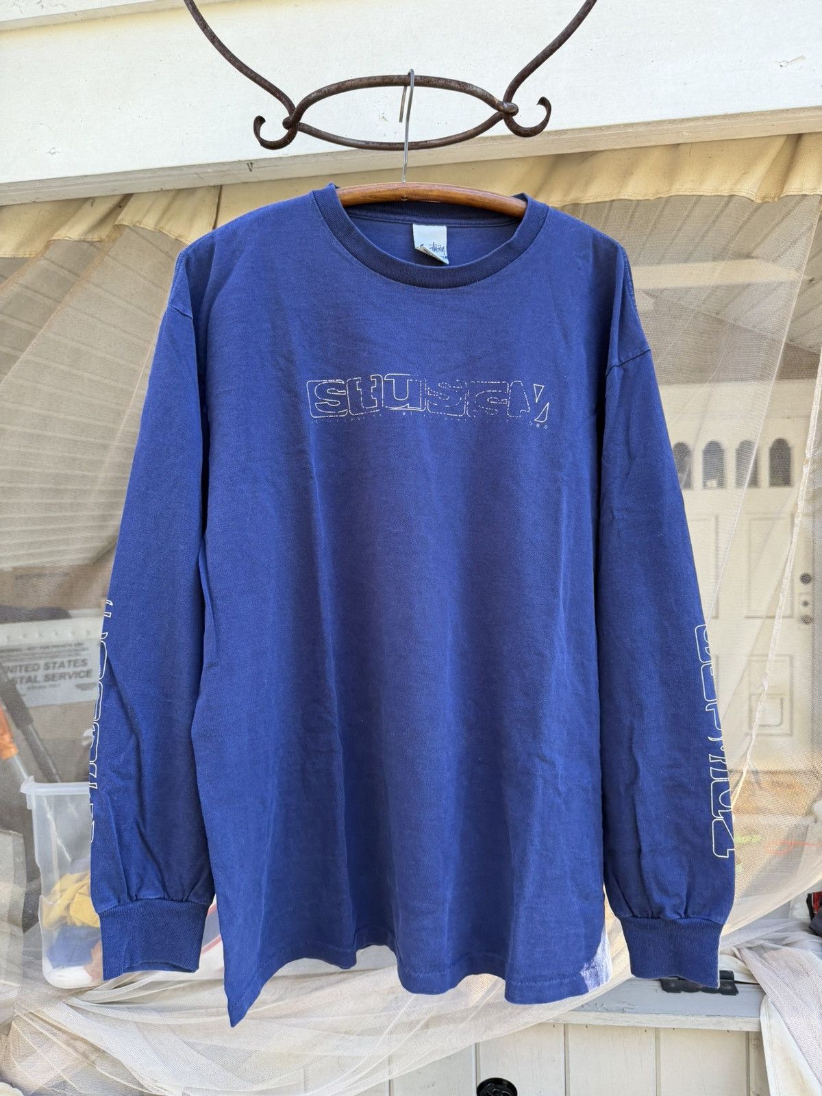 Stussy 90s Stussy Long Sleeve Anytime T Shirt Size US XL / EU 56 / 4 - 1 Thumbnail