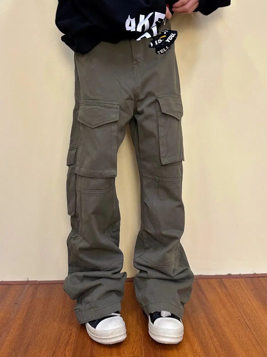 Japanese Brand × Jean Gray Cargo Stacked Pants Size US 30 / EU 46 - 2 Thumbnail