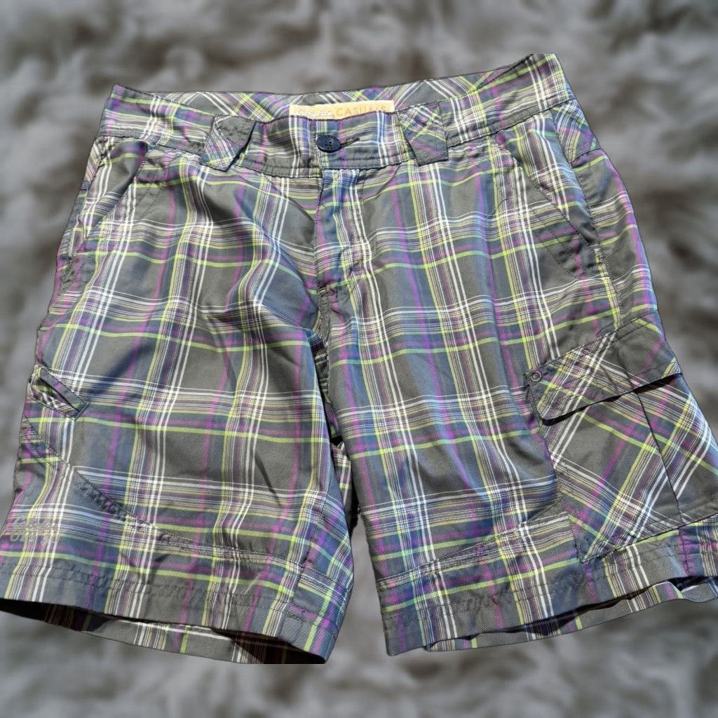Vintage Cabelas Casual Women's Shorts Size 8 Plaid Polyester Hiking Lightweight Cargo Size 30" / US 8 / IT 44 - 1 Thumbnail