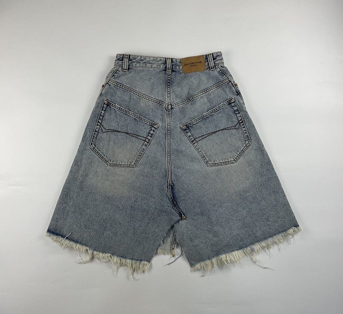 Balenciaga Balenciaga Pull-Up Denim Skirt Size 26" / US 2 / IT 38 - 2 Thumbnail