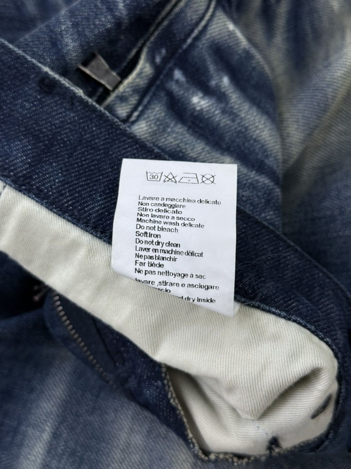 Neil Barrett Vintage Neil Barrett Hedi Slimane Style Washed Jeans Size US 32 / EU 48 - 12 Thumbnail