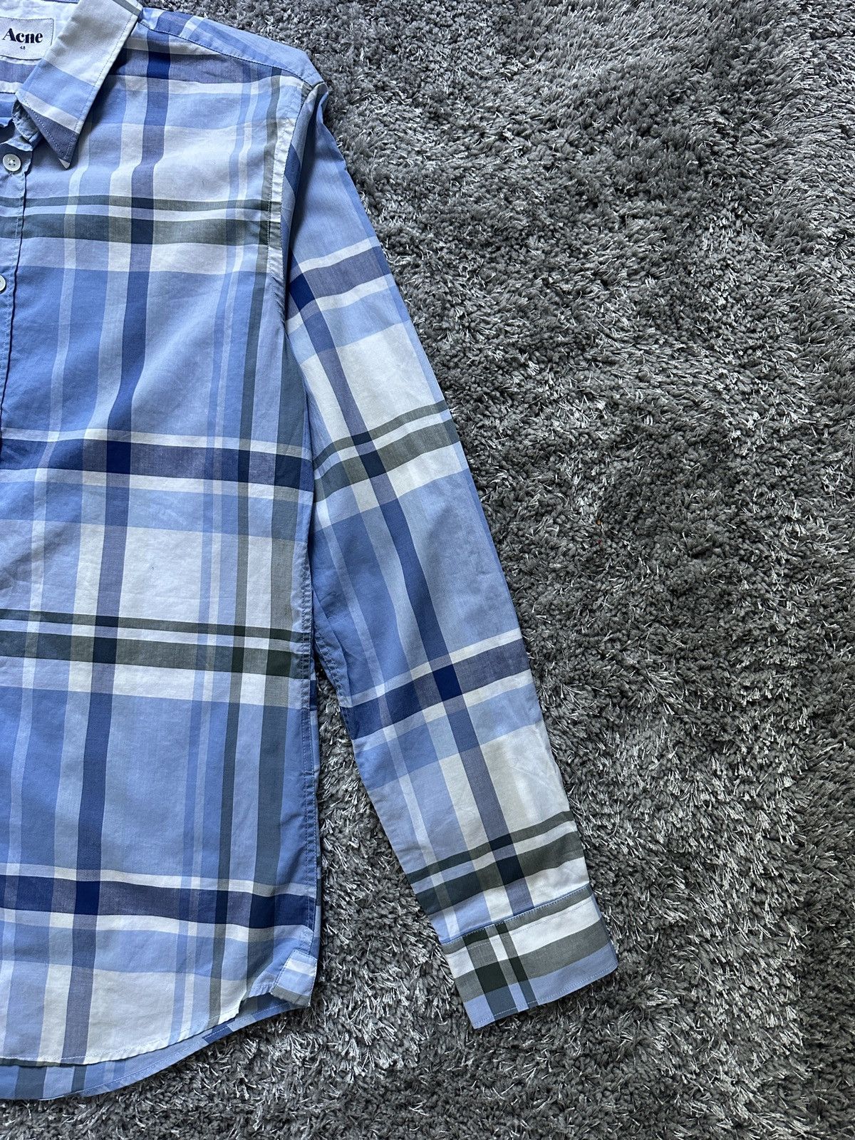 Acne Studios Acne Studios Shirt Size 48 BLUE Size US M / EU 48-50 / 2 - 2 Thumbnail