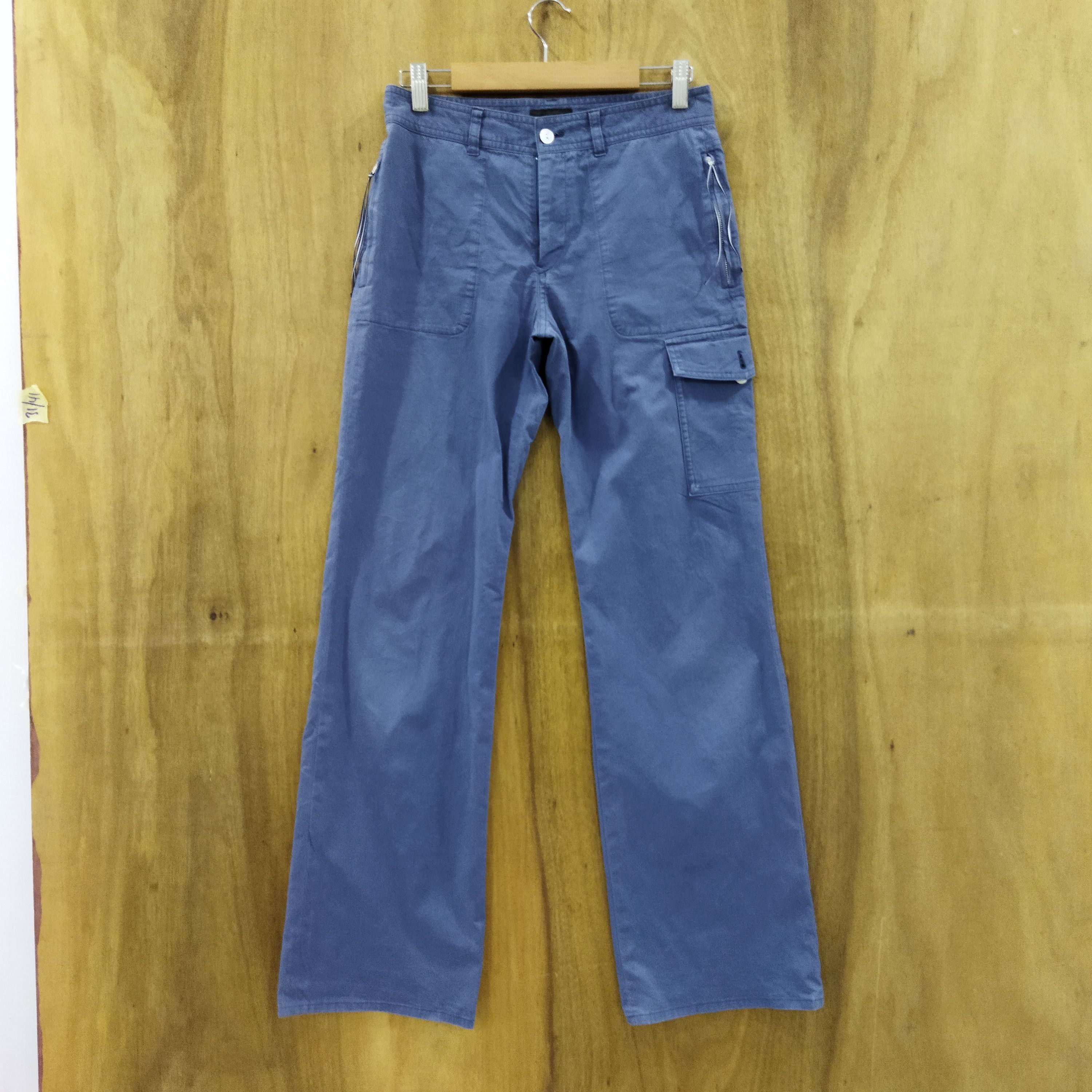 K.T FADED BLUE CARGO PANTS