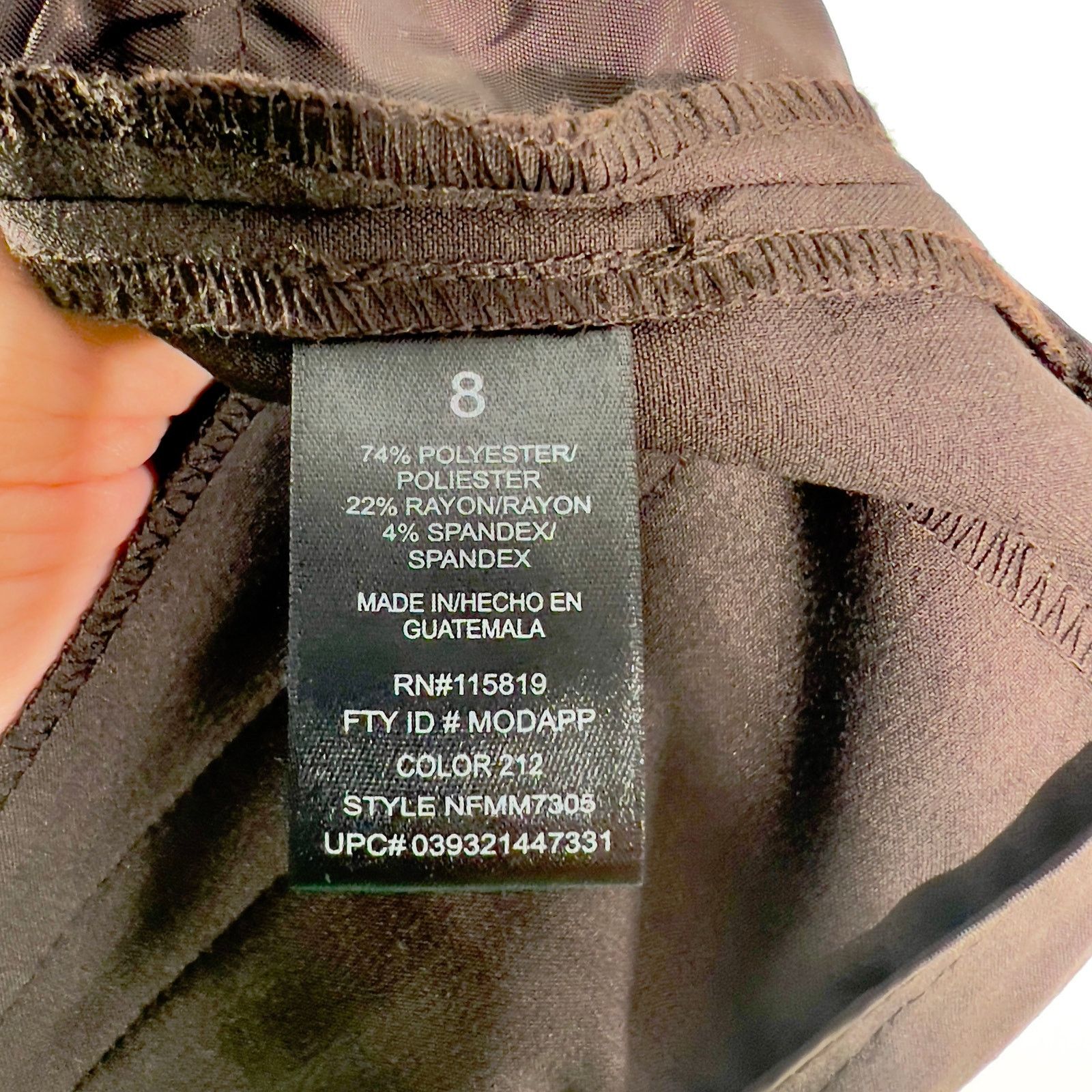 Nicole Miller Nicole Miller New York Pants Woman's 8 Dark Chocolate Size 30" / US 8 / IT 44 - 3 Thumbnail