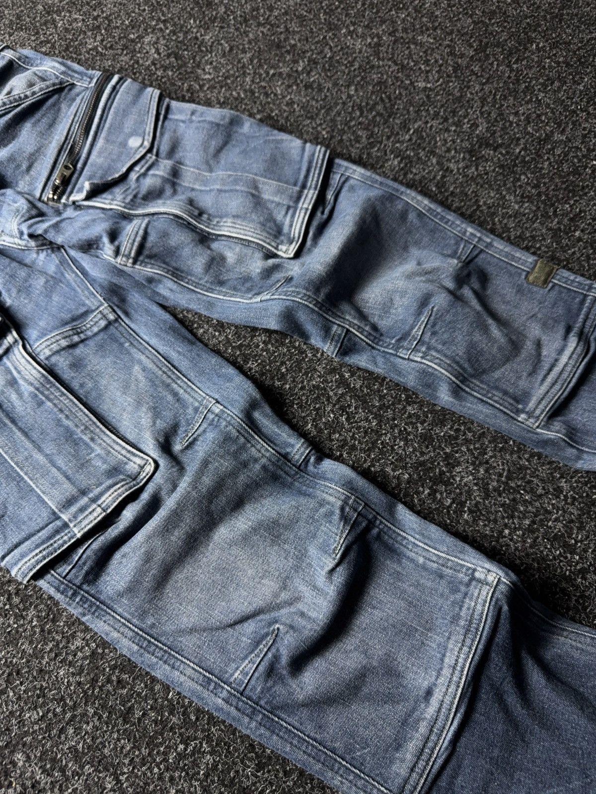 G-Star Avant Garde Japanese G-Star RAW 3D Utility Cargo Jeans W30 Size US 30 / EU 46 - 9 Thumbnail