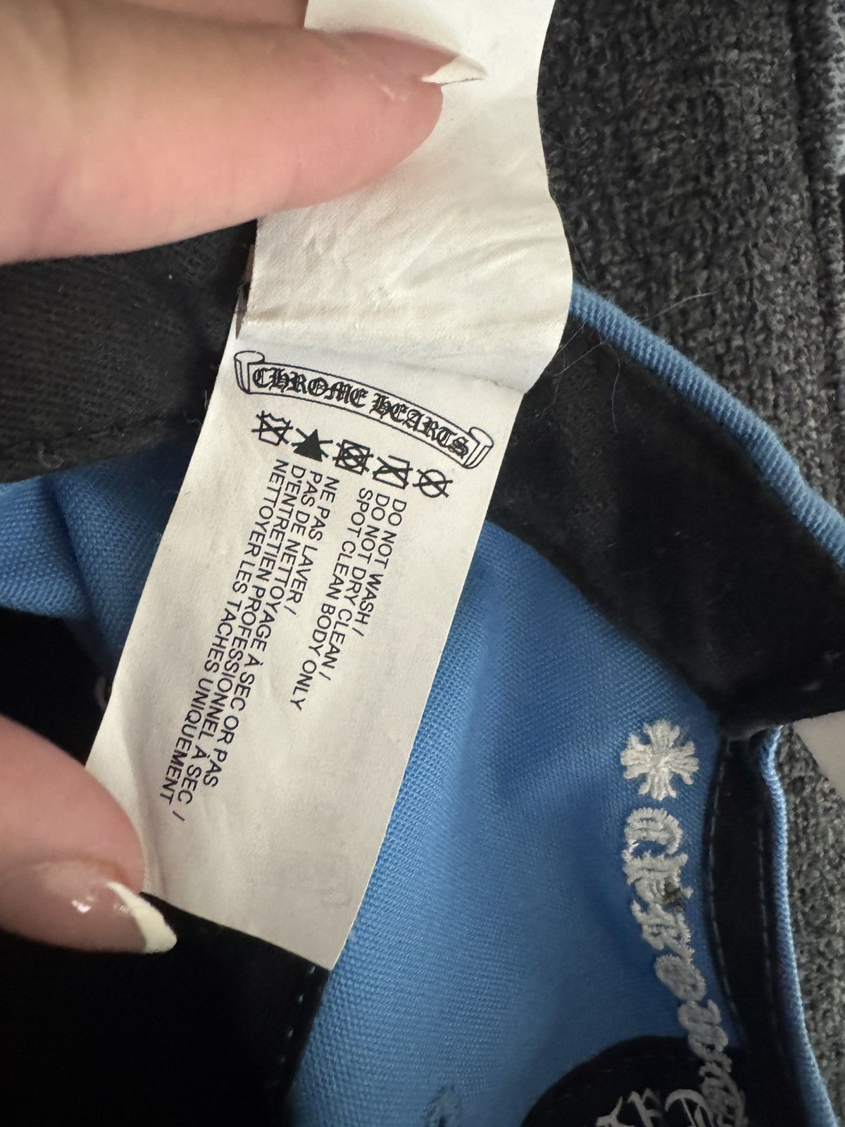 Chrome Hearts Chrome Hearts Baby Blue Cap – Authentic CH Logo Hat Size ONE SIZE - 8 Thumbnail