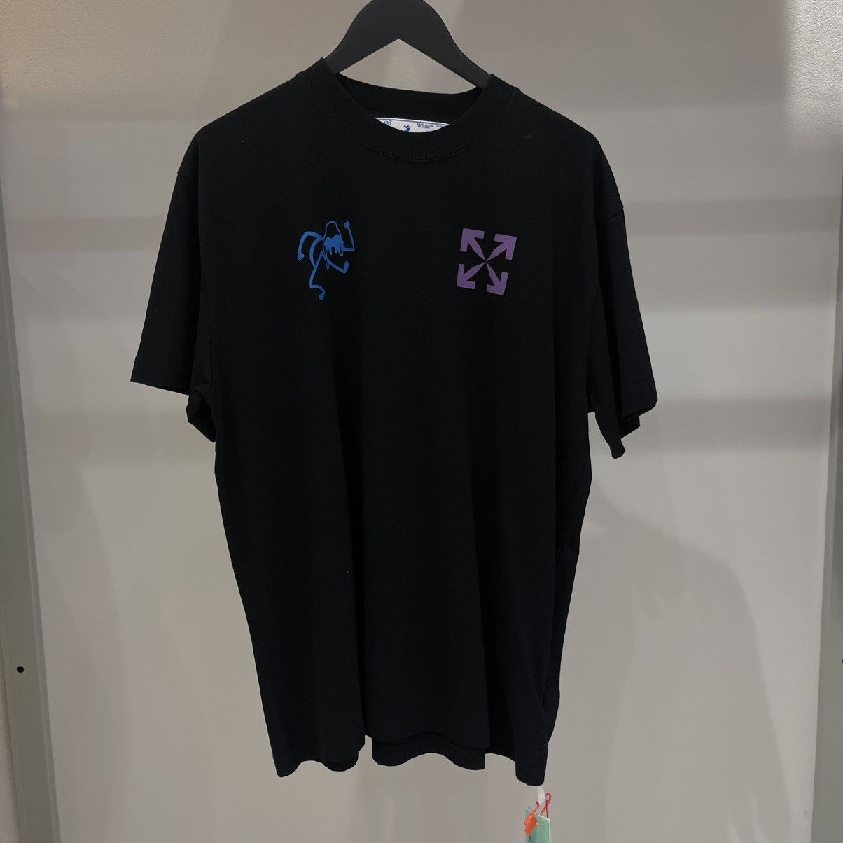 Off-White Off-White Blue 90's Liquid Oversized S/S Tee (SS22) Size US XS / EU 42 / 0 - 1 Thumbnail