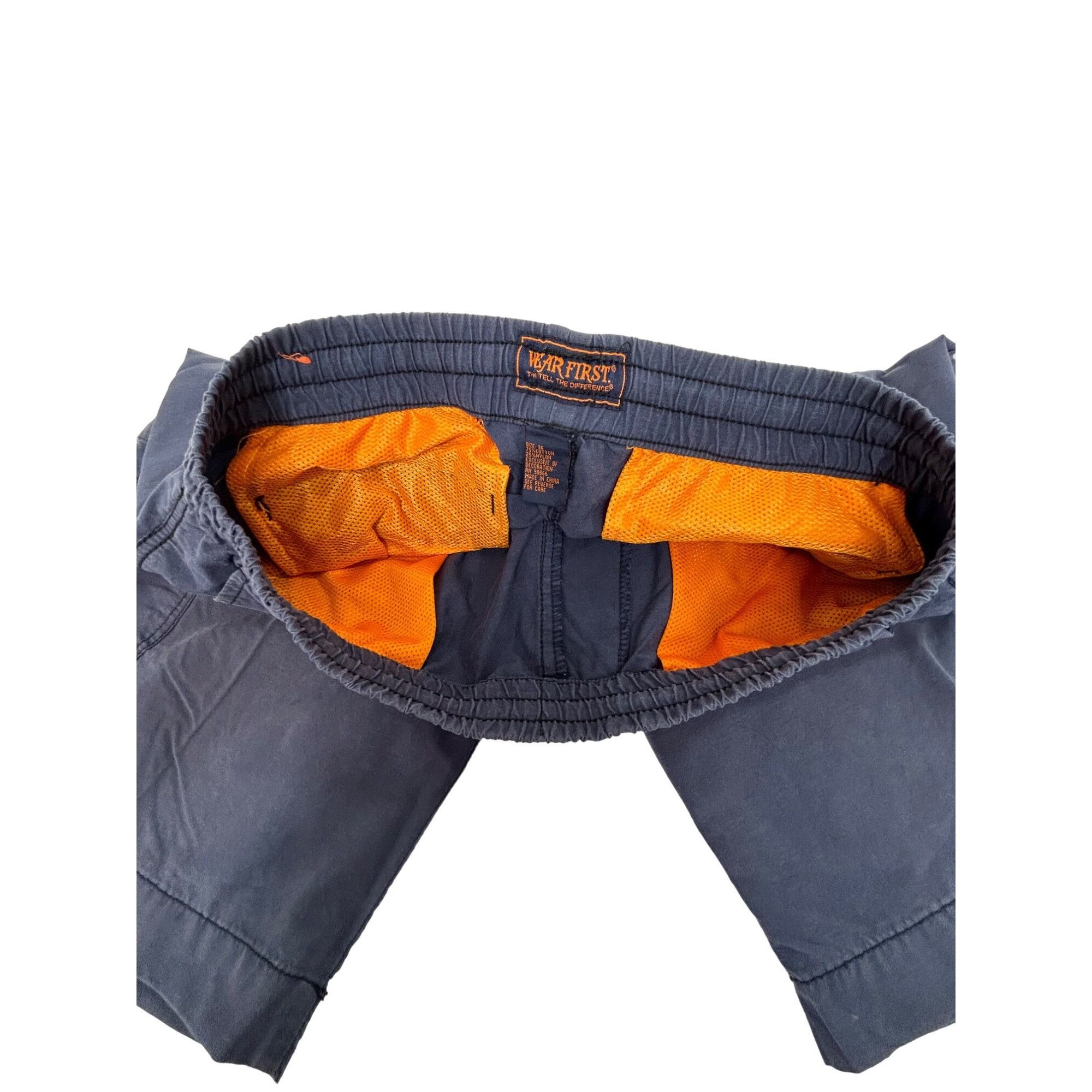 Other Wear First Men’s Cargo Shorts Navy Blue 36 Cotton Nylon Draw Size US 36 / EU 52 - 10 Thumbnail