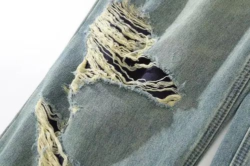 Yeat Baggy Distressed Denim Jeans Size US 30 / EU 46 - 1 Thumbnail