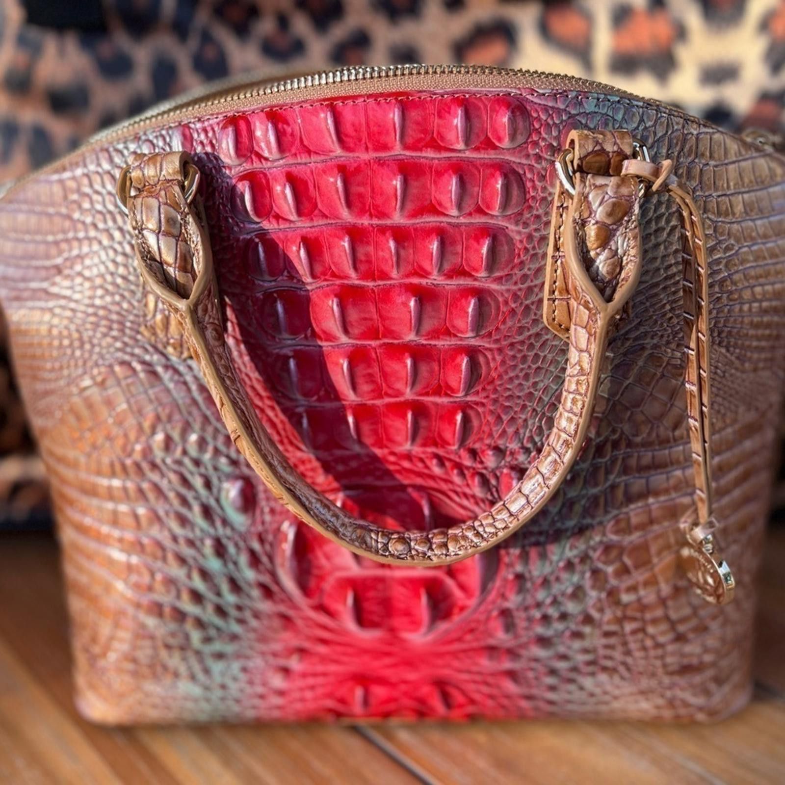 BRAHMIN Brahmin Duxbury Satchel Lakeridge Ombre Melbourne And Wallet Size ONE SIZE - 3 Thumbnail