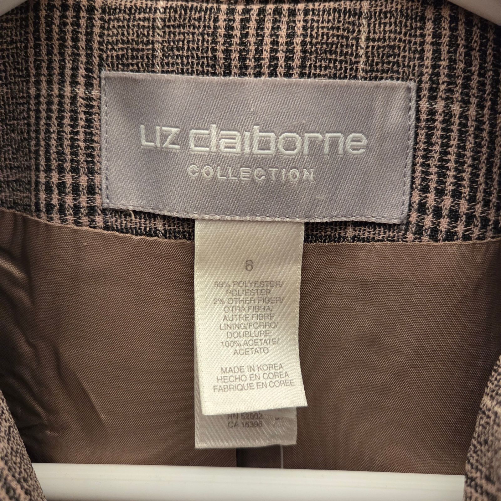LIZ LISA Liz Claiborne Tan Camel Brown Blazer - Women's Size 8 Size M / US 6-8 / IT 42-44 - 5 Thumbnail