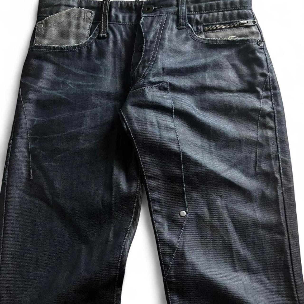 Bray Steve Alan Bray Steve Alan Fw10 deep indigo black waxed jeans Size US 30 / EU 46 - 1 Thumbnail